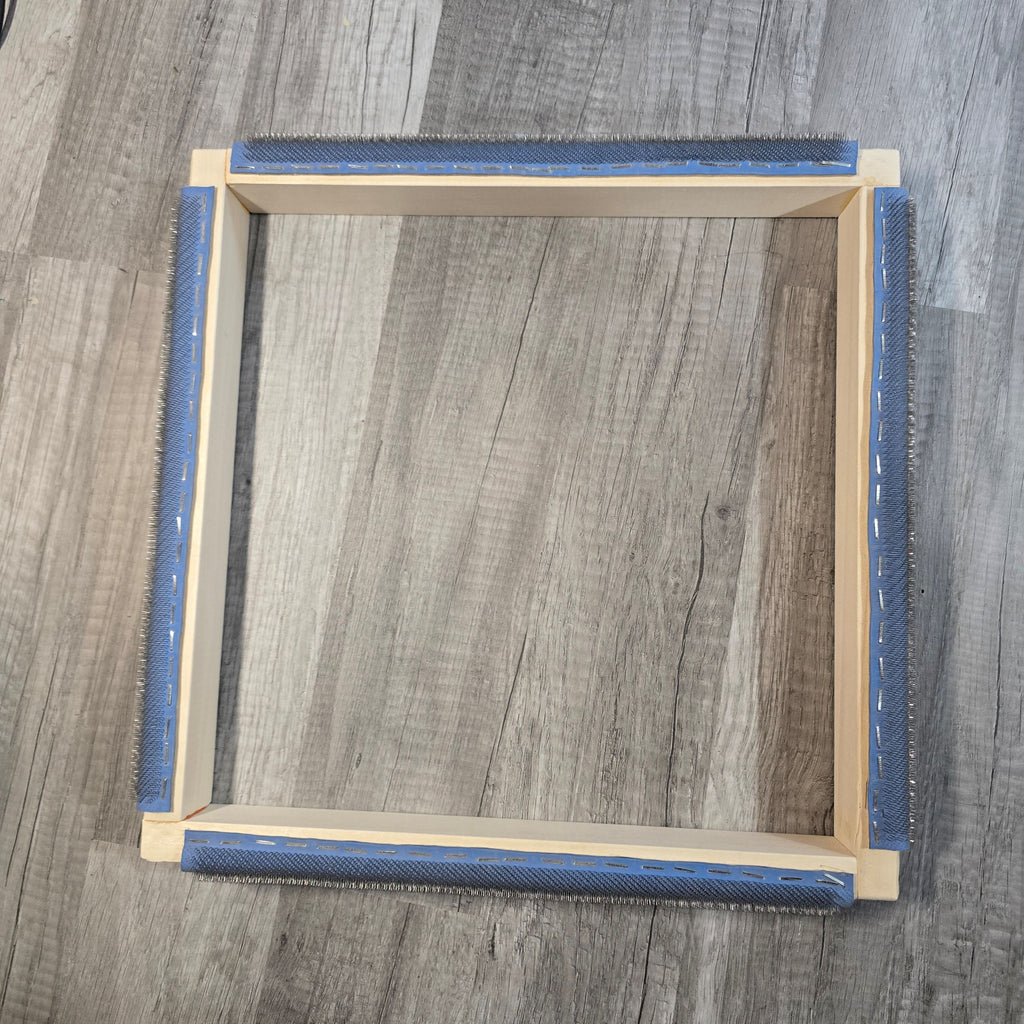 Punch Needle Frame – Handmade Aspen Wood Gripper Frame