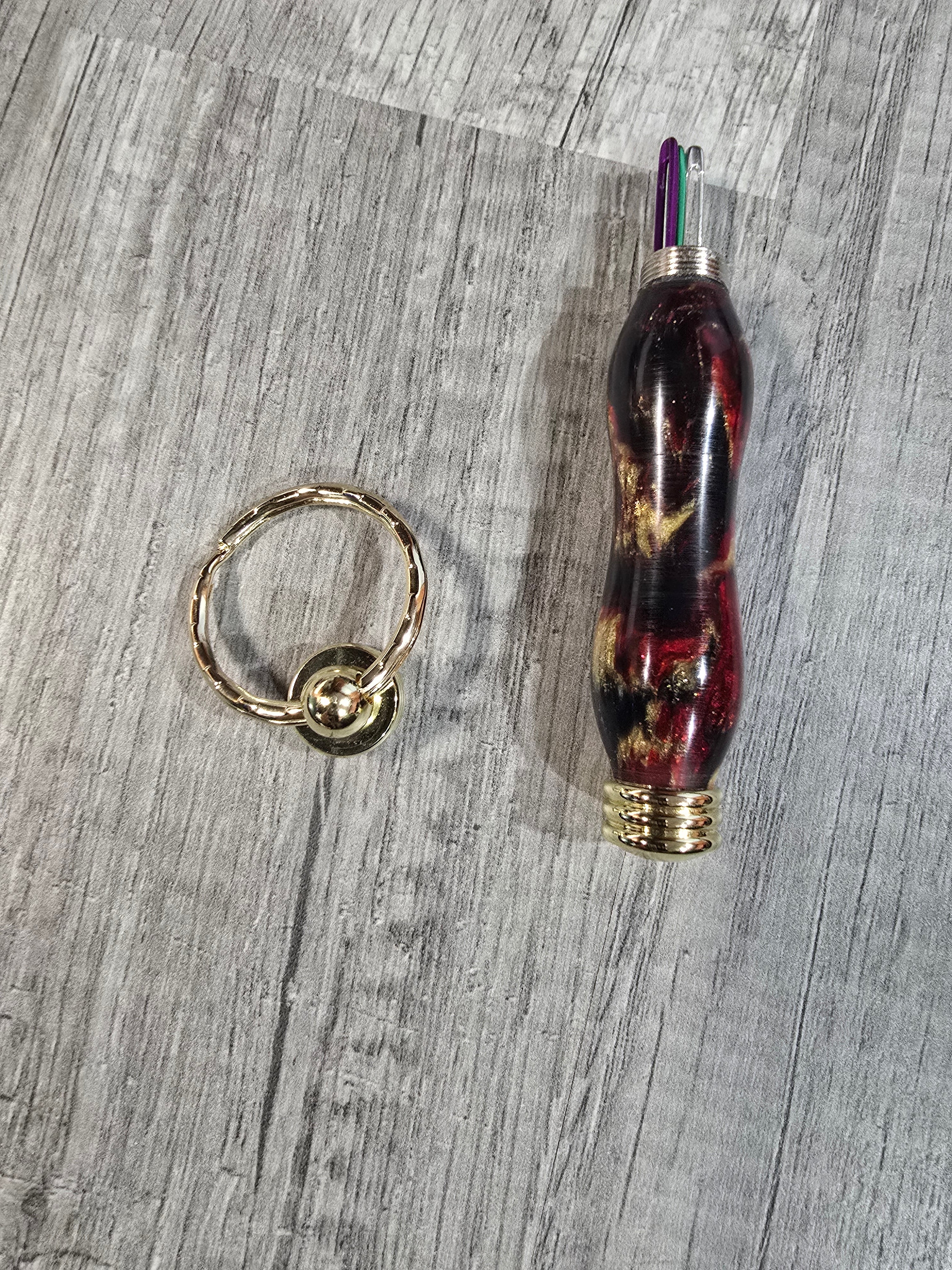 Tapestry / Darning Needle Holder Keychain