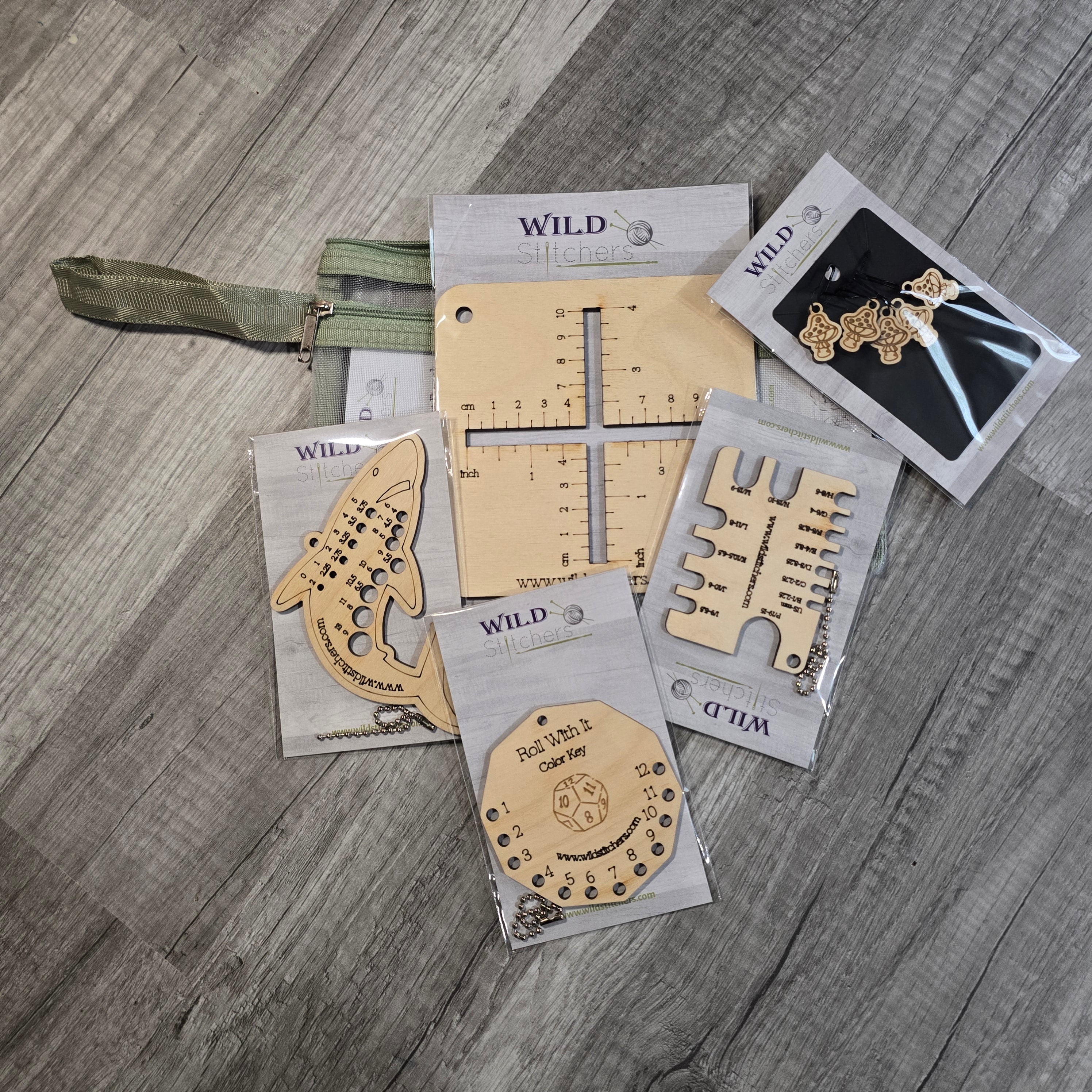 Wild Stitchers Fiber Arts Tool Pouch – Choose Your Craft