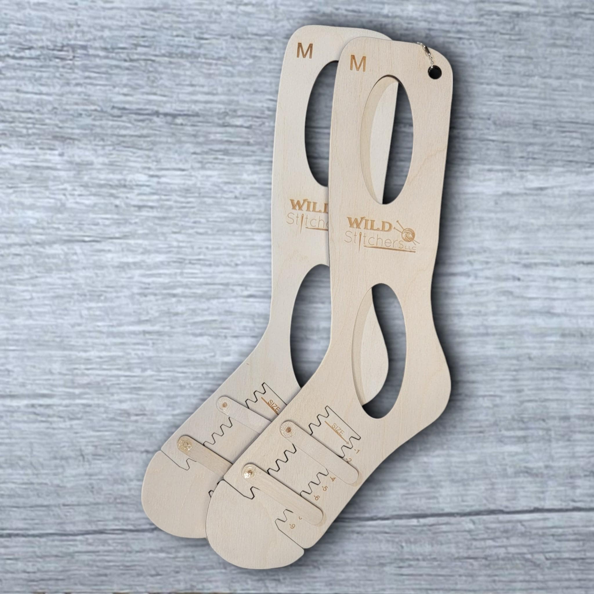 Wooden Adjustable Sock Blocker (1 pair) – Wild Stitchers