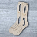 Wooden Adjustable Sock Blocker (1 pair)  - made to order
