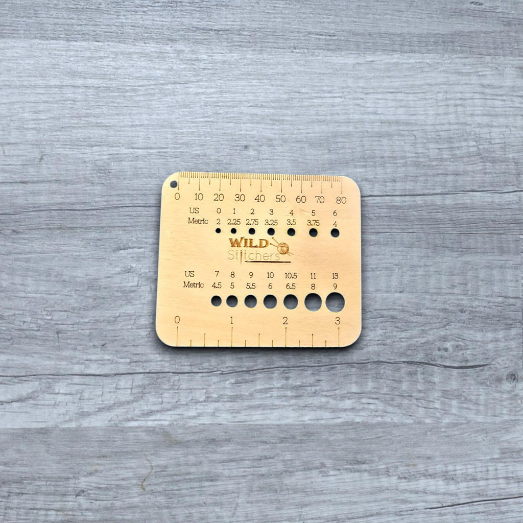 Knitting Needle Gauge - gift for knitters