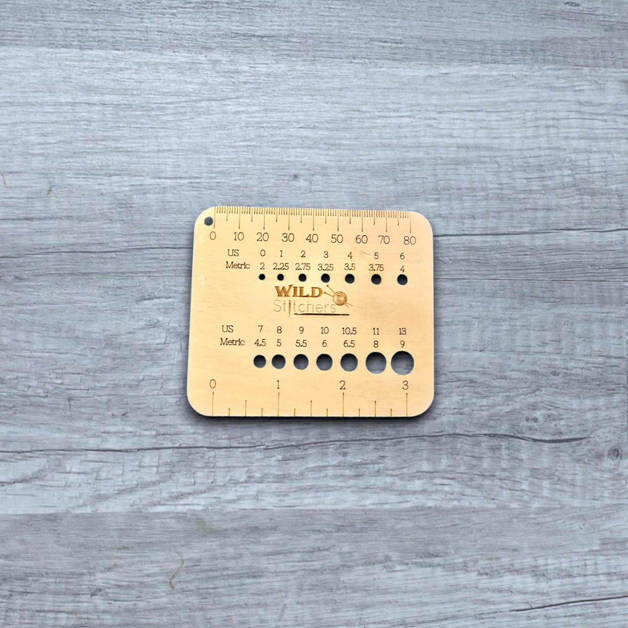 Knitting Needle Gauge - gift for knitters