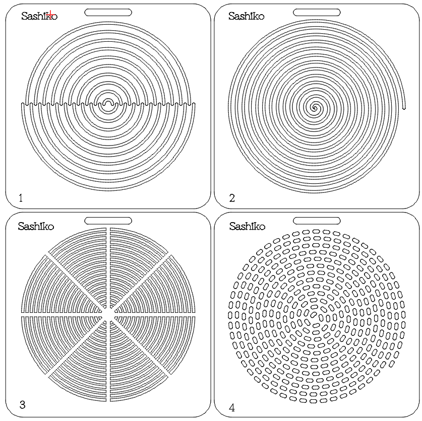 Sashiko Design Templates | Reusable Sashiko Stencils for Traditional Japanese Embroidery Patterns