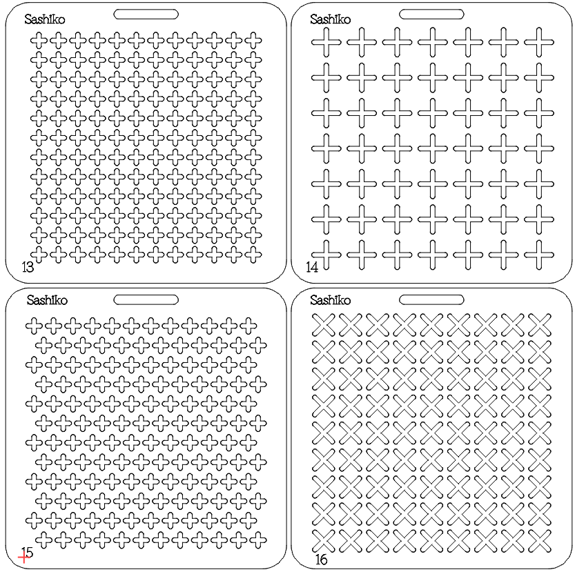 Sashiko Design Templates | Reusable Sashiko Stencils for Traditional Japanese Embroidery Patterns
