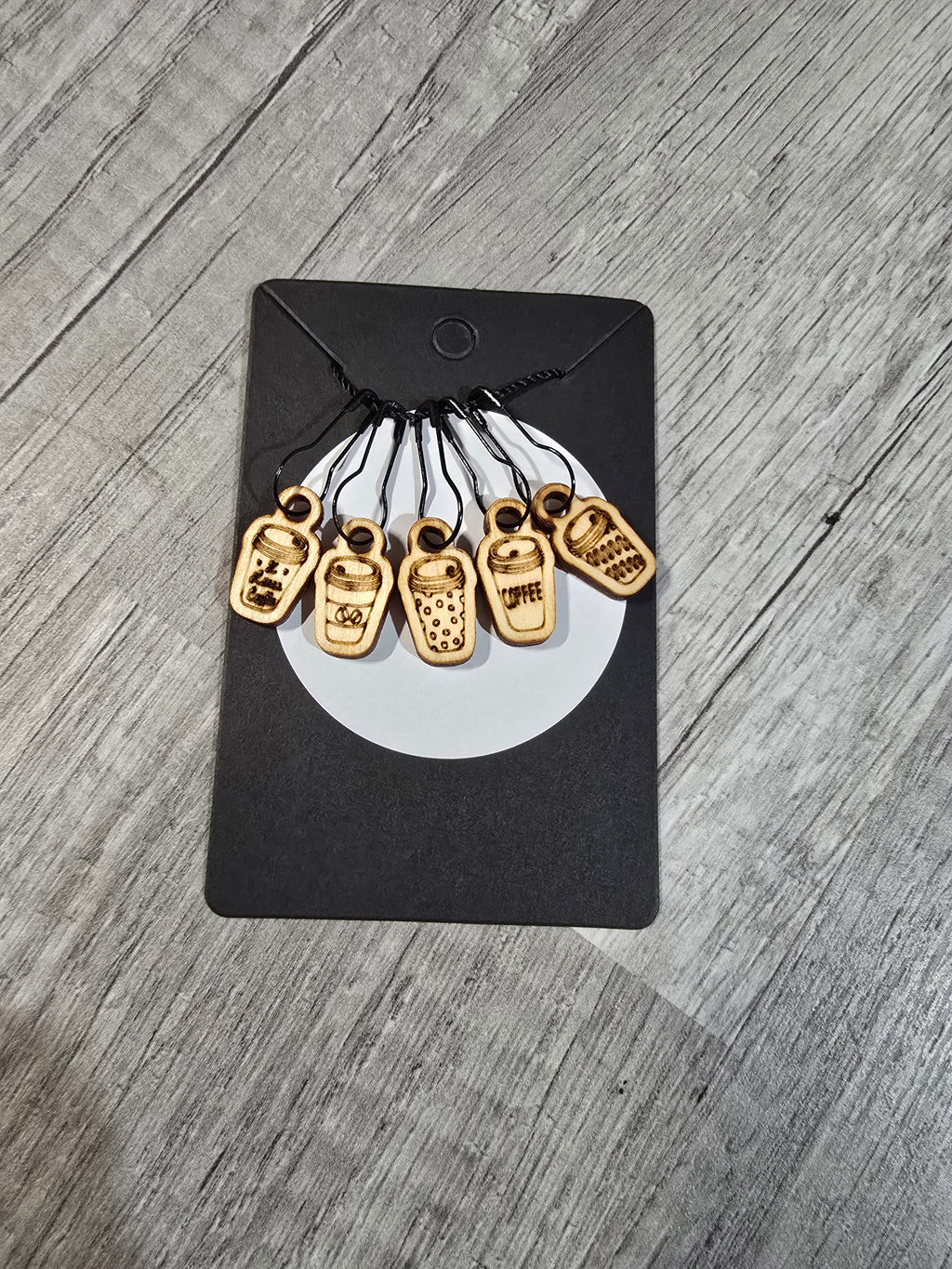 Stitch Marker Sets - Wood and Acrylic for knit or crochet