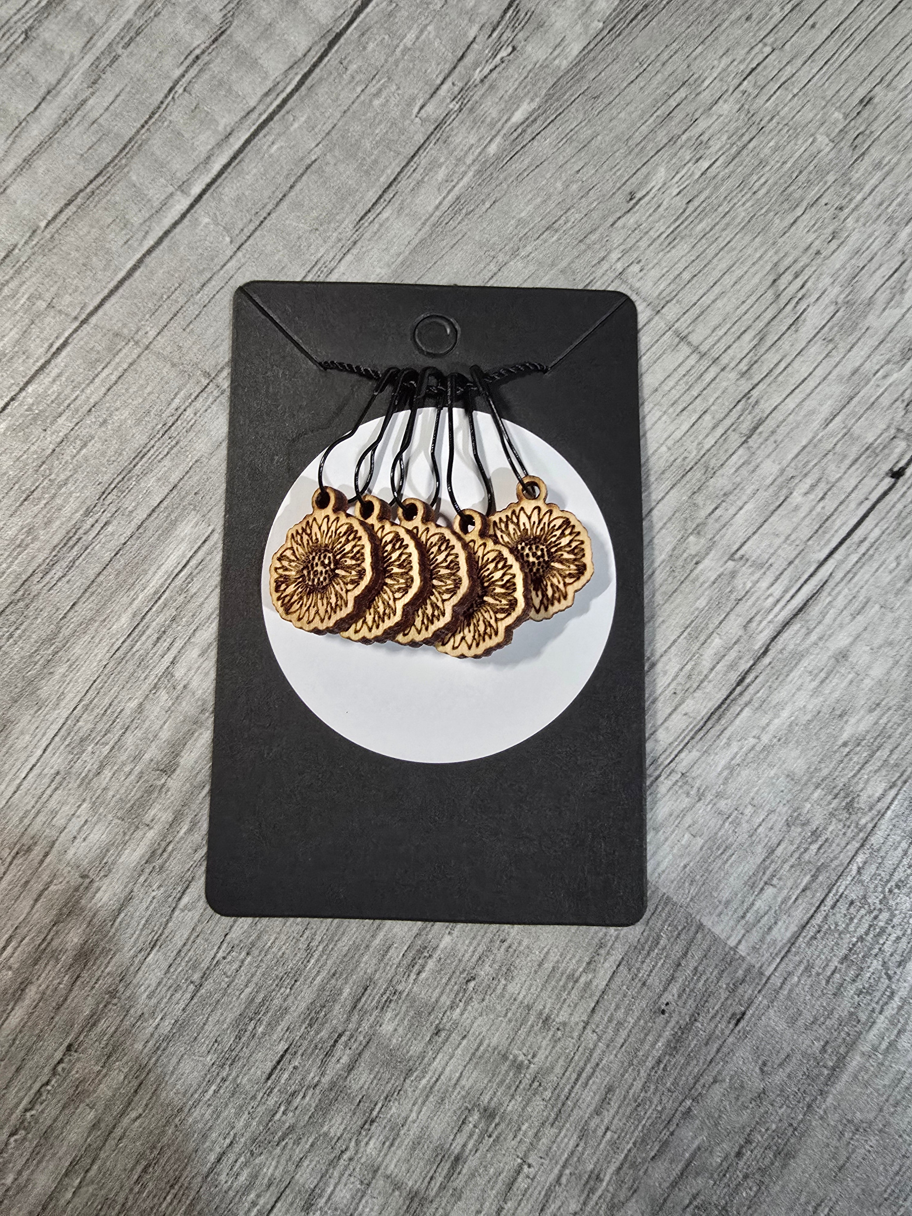 Stitch Marker Sets - Wood and Acrylic for knit or crochet