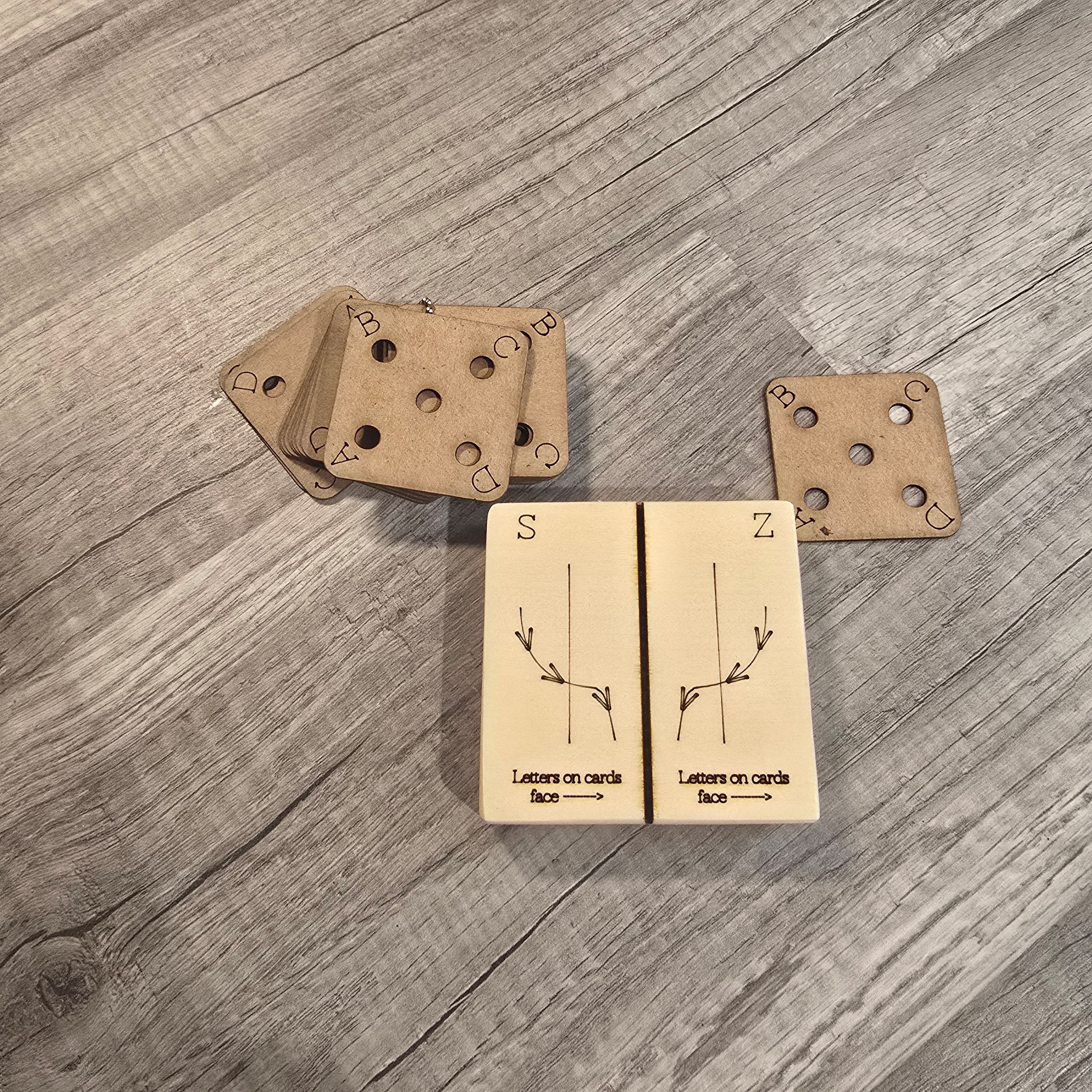 Tablet Weaving Threading Block | Card Weaving Warping Tool for Tablet Weaving Cards