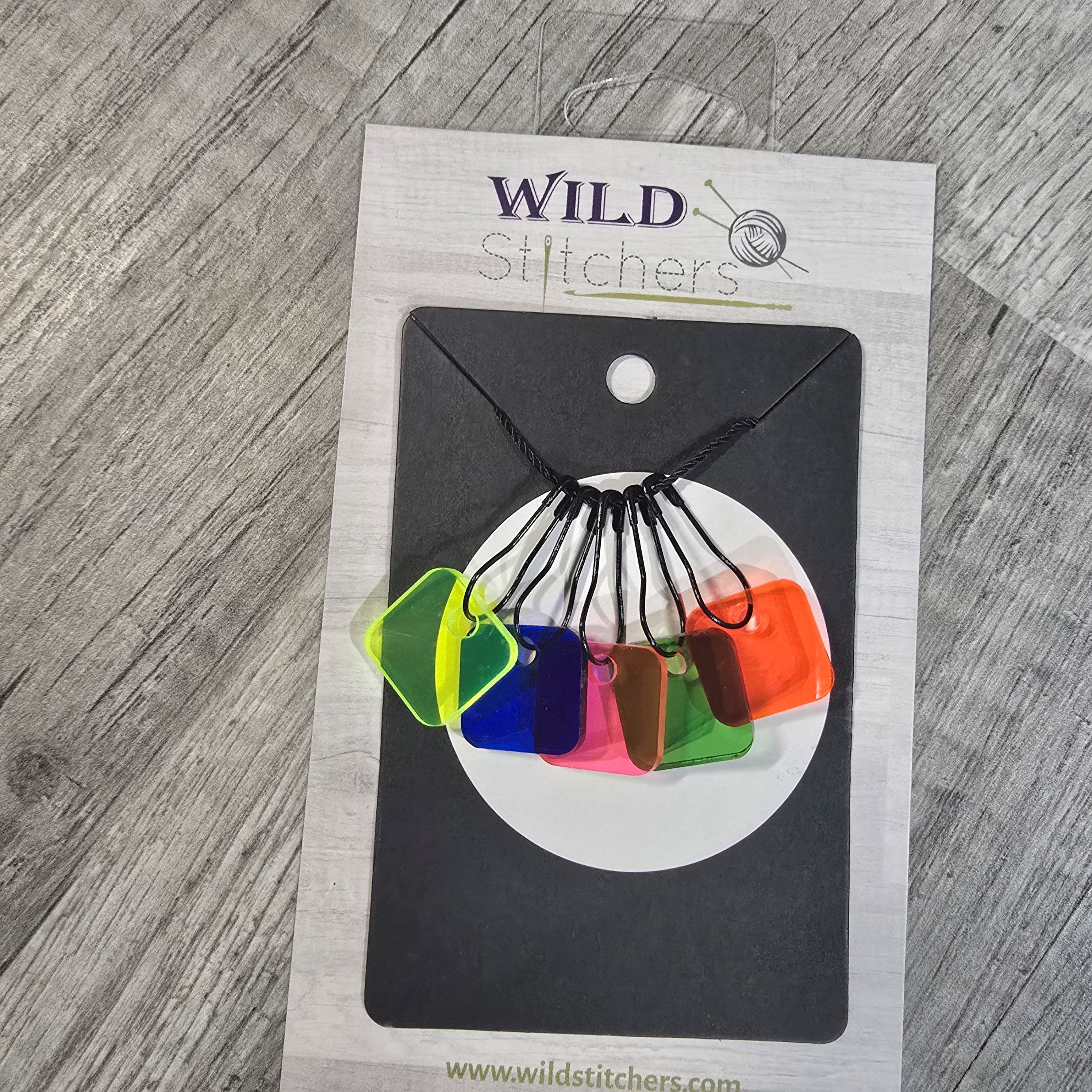 Stitch Marker Sets - Wood and Acrylic for knit or crochet