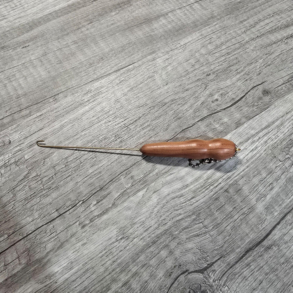 Handcrafted Wooden Orifice Hook | Brass Hook for Spinning Wheels