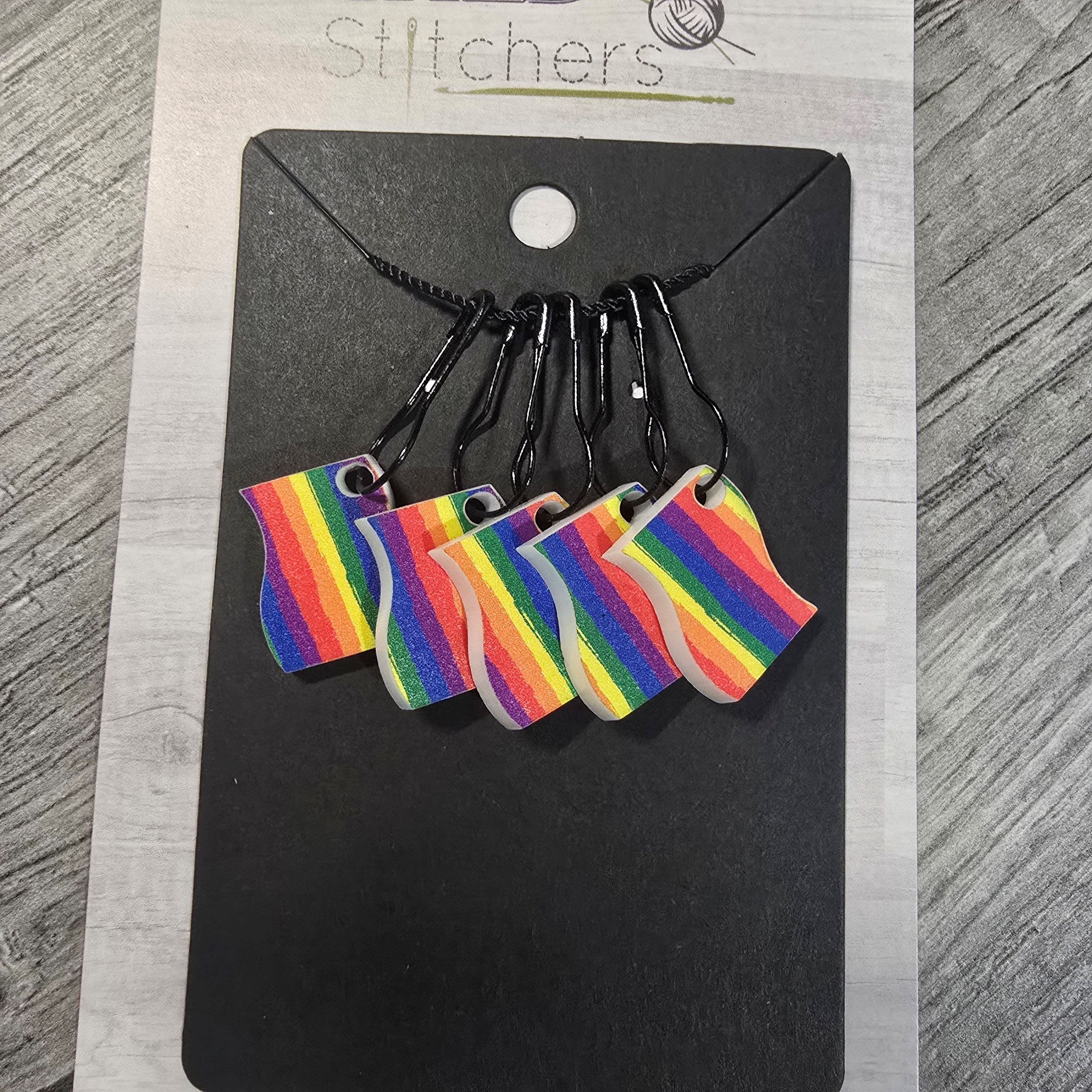 Stitch Marker Sets - Wood and Acrylic for knit or crochet
