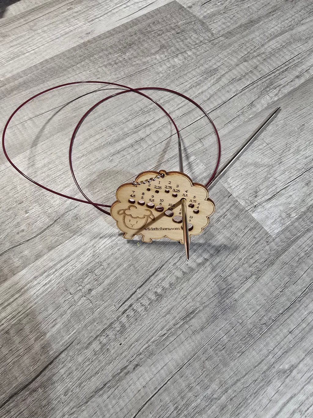 Knitting Needle Gauge - gift for knitters