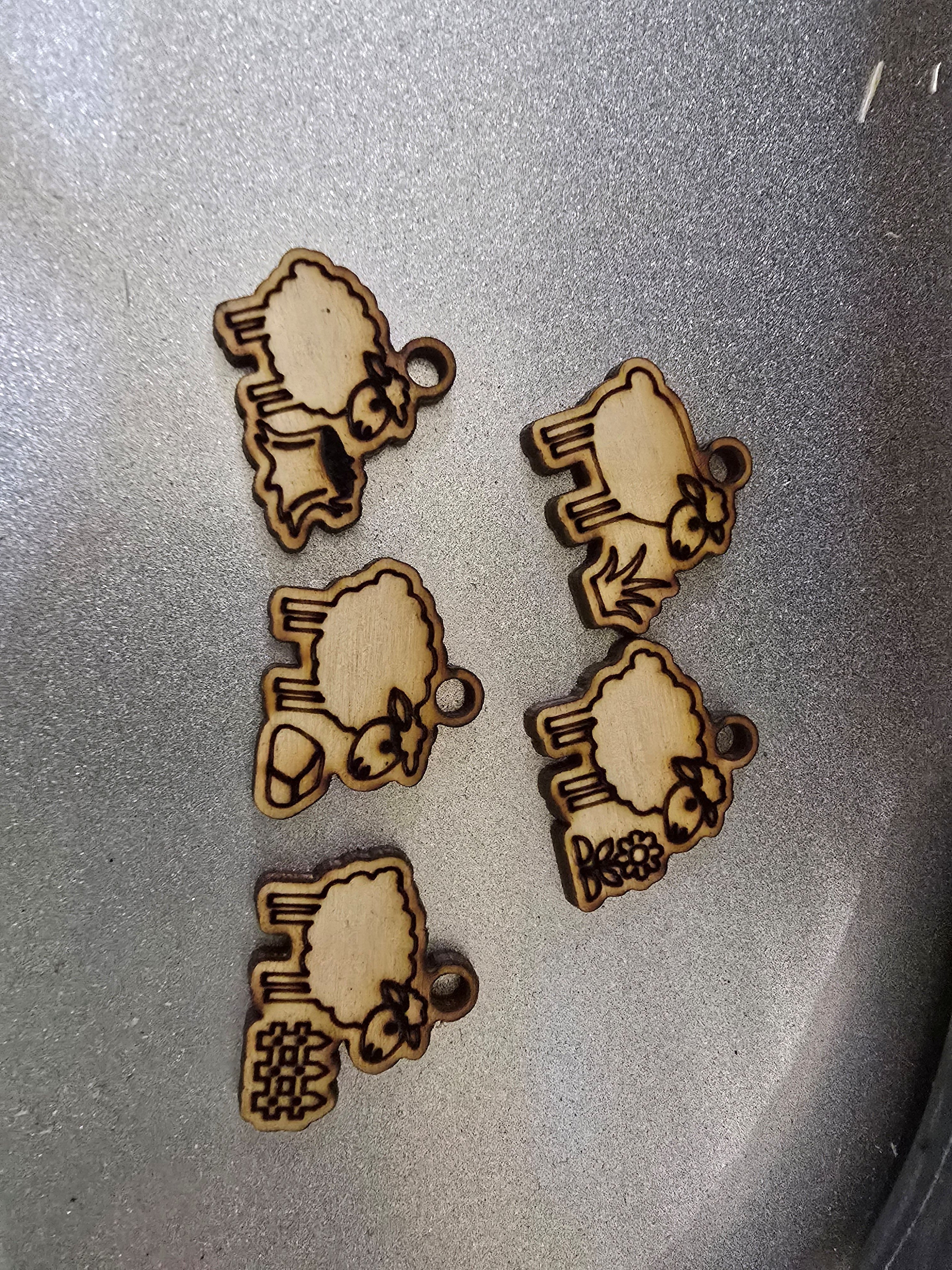 Stitch Marker Sets - Wood and Acrylic for knit or crochet