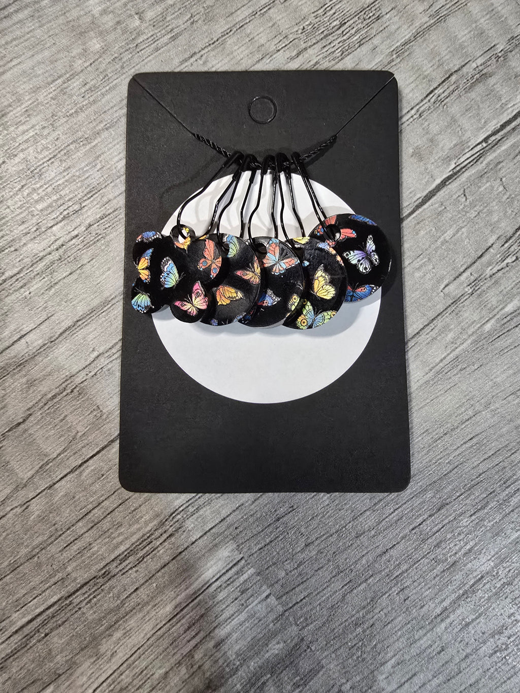 Stitch Marker Sets - Wood and Acrylic for knit or crochet