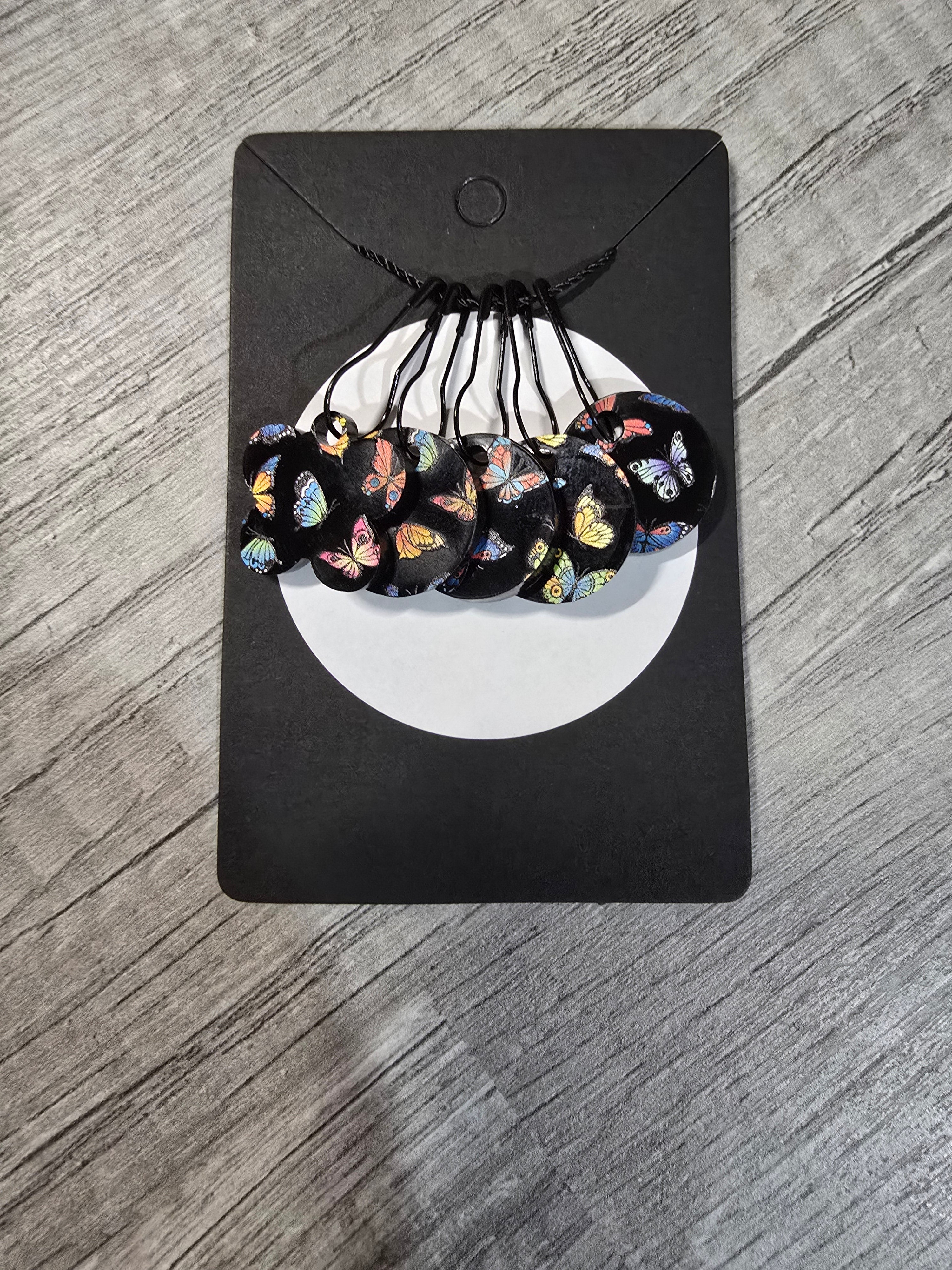 Stitch Marker Sets - Wood and Acrylic for knit or crochet