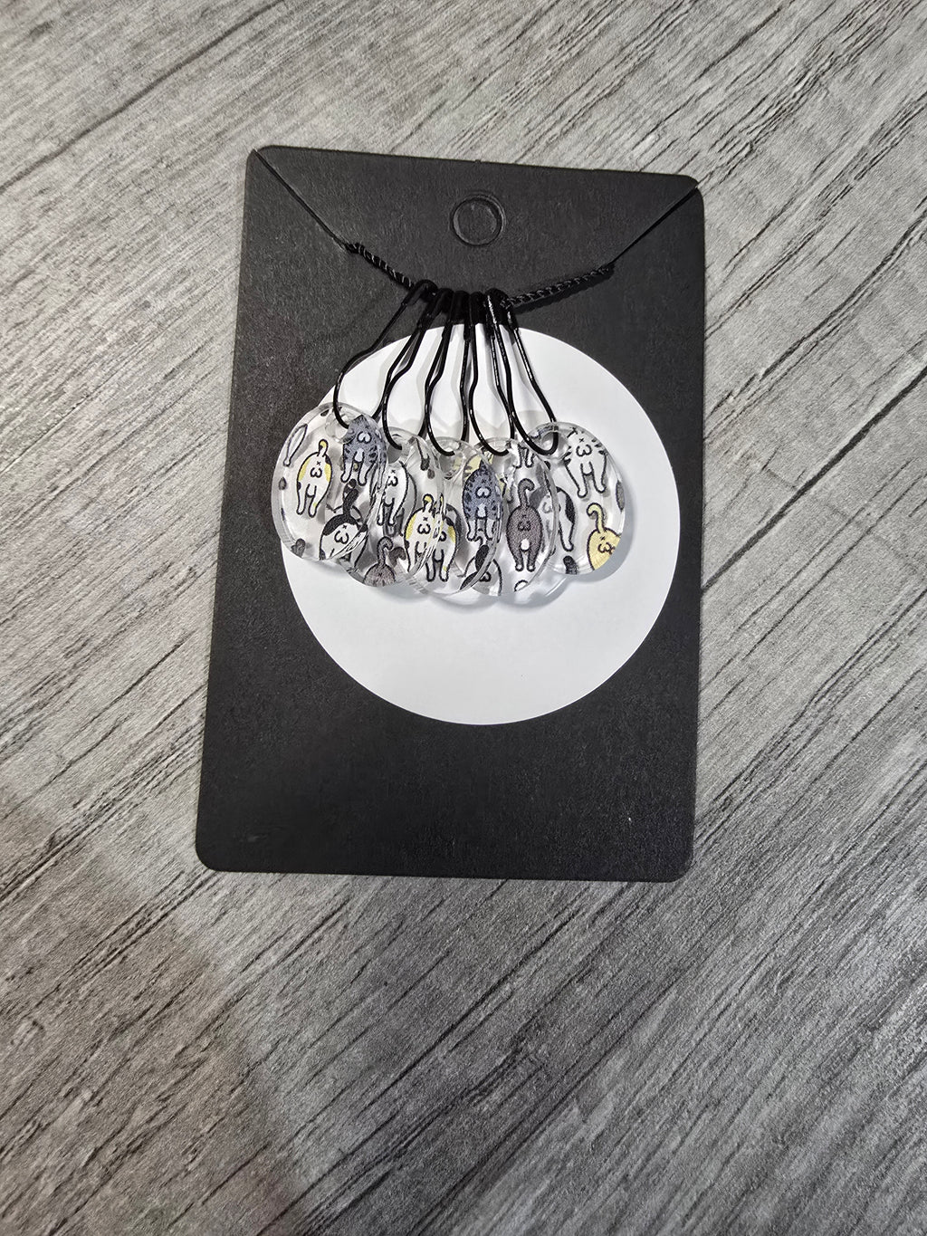 Stitch Marker Sets - Wood and Acrylic for knit or crochet