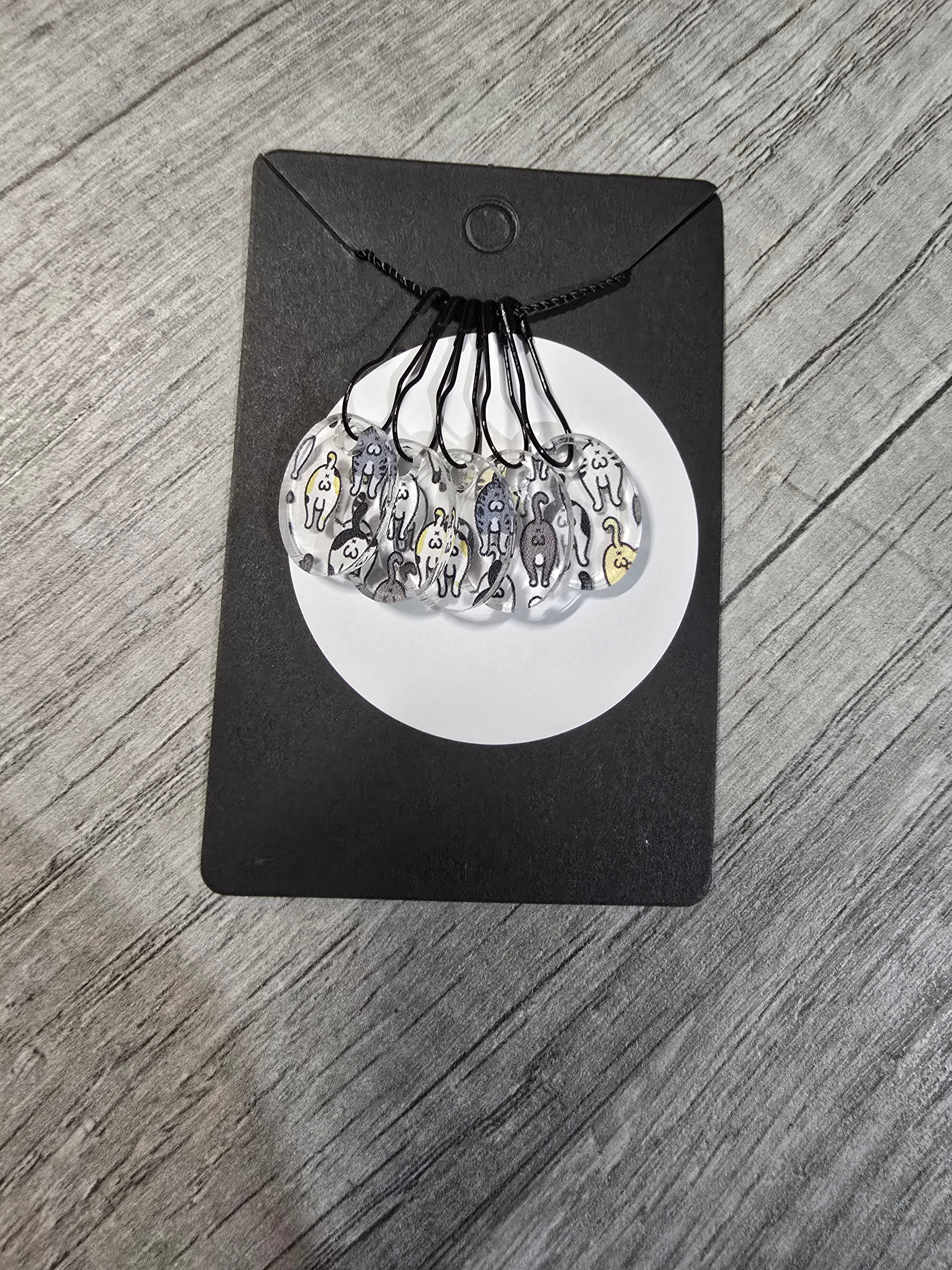 Stitch Marker Sets - Wood and Acrylic for knit or crochet