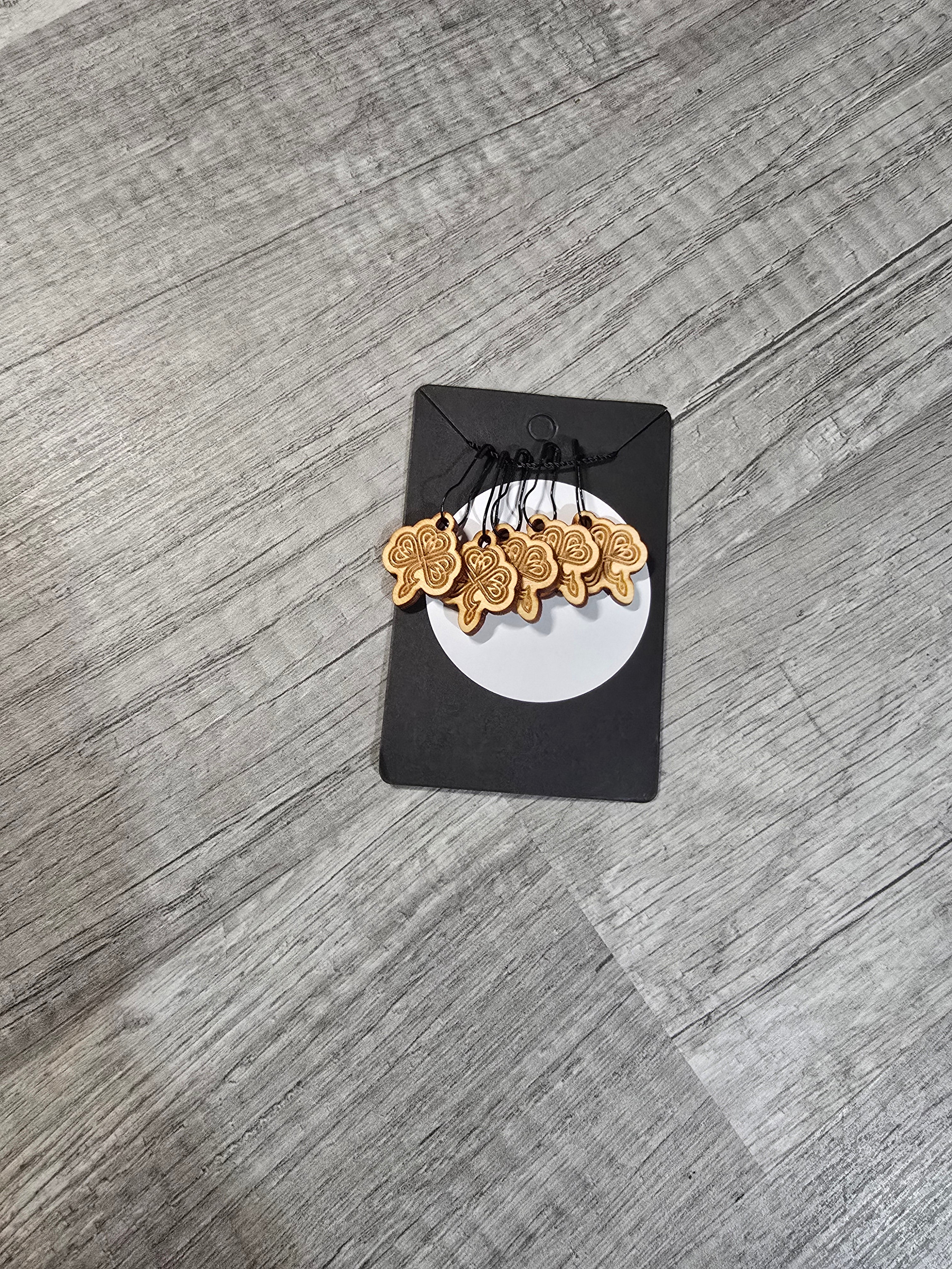 Stitch Marker Sets - Wood and Acrylic for knit or crochet