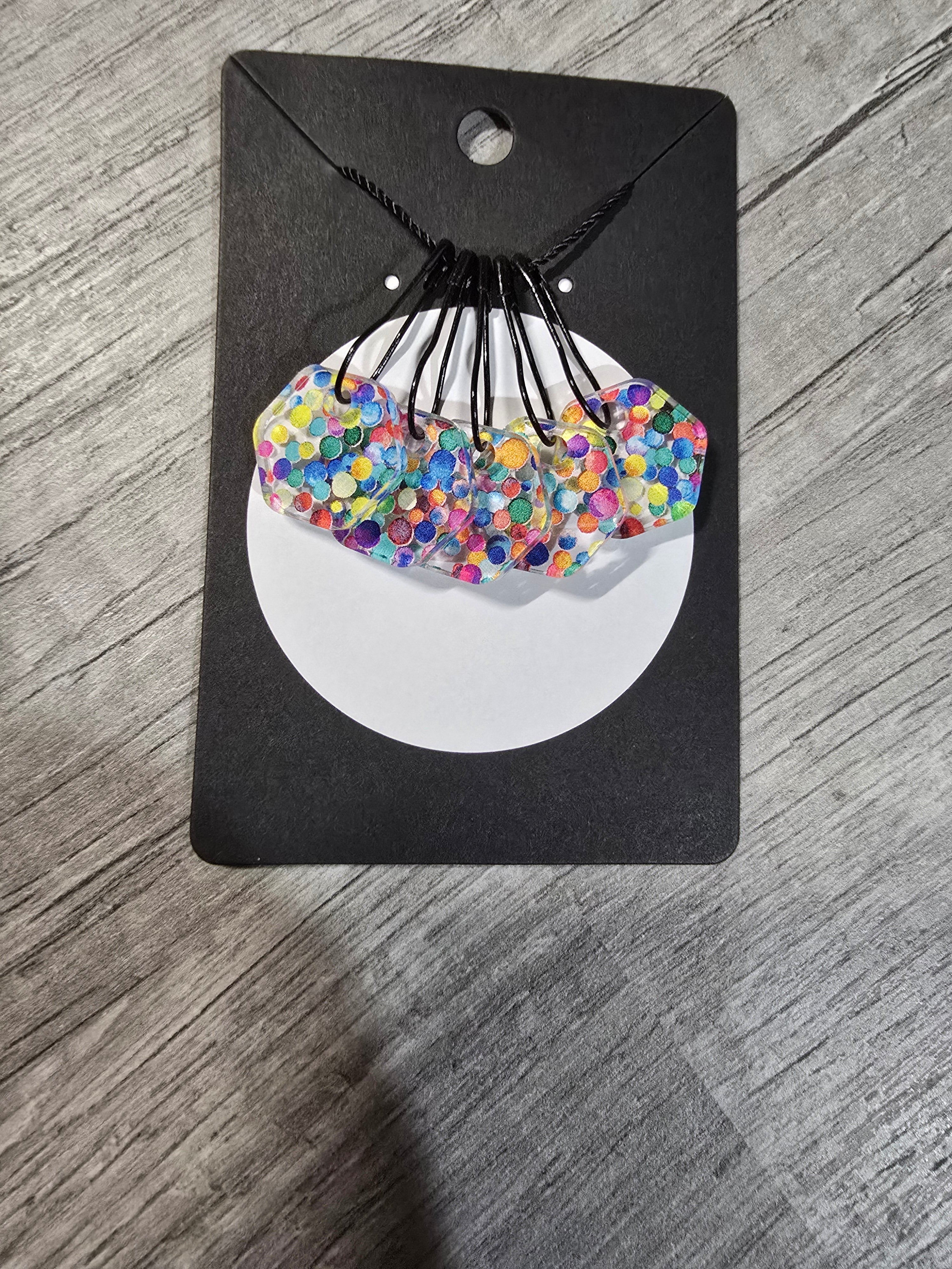 Stitch Marker Sets - Wood and Acrylic for knit or crochet