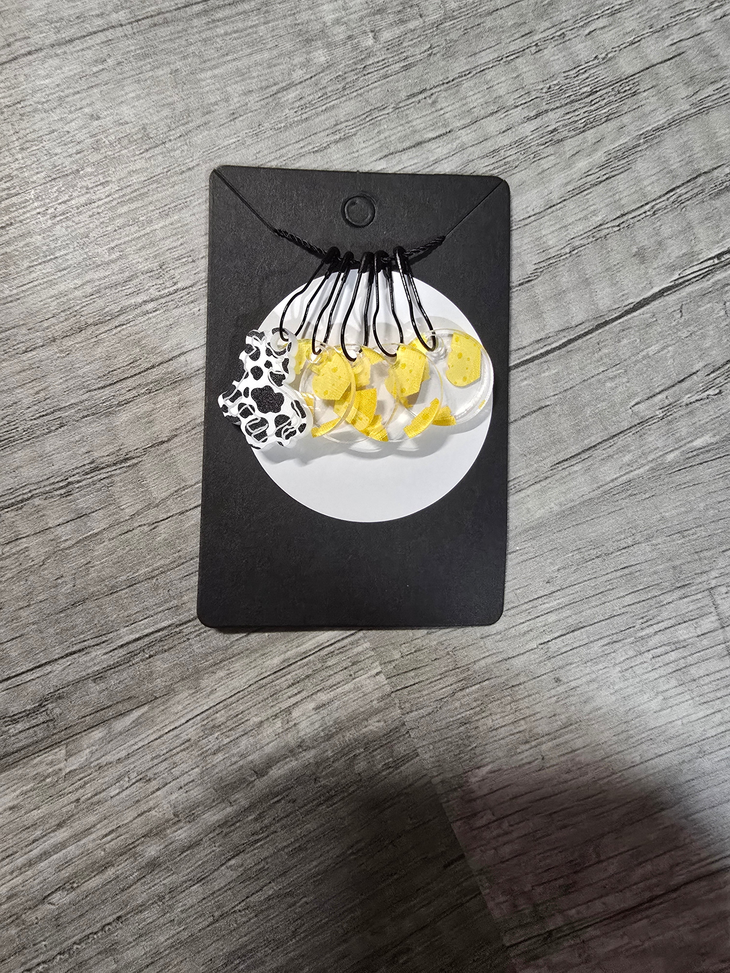 Stitch Marker Sets - Wood and Acrylic for knit or crochet