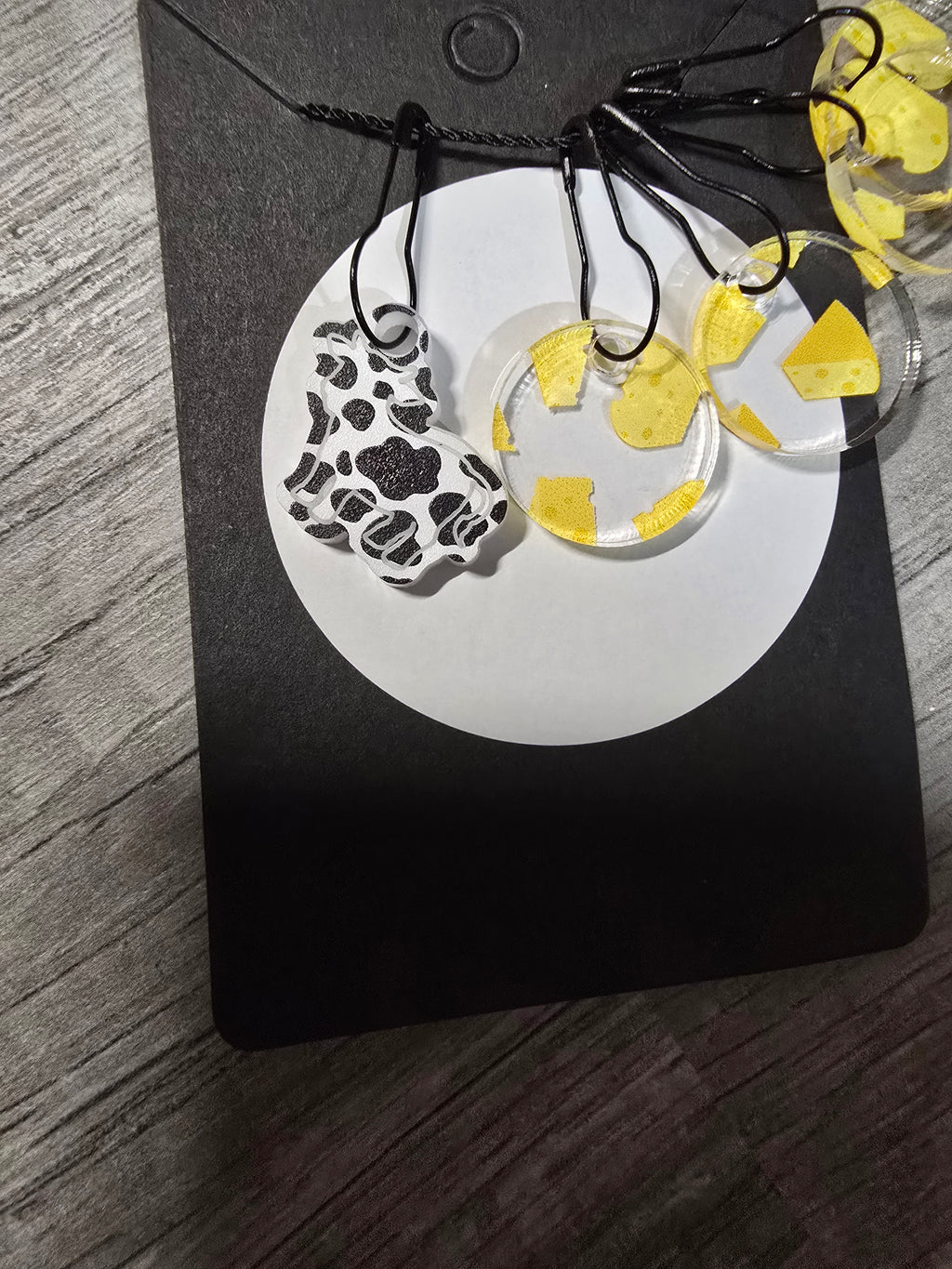 Stitch Marker Sets - Wood and Acrylic for knit or crochet