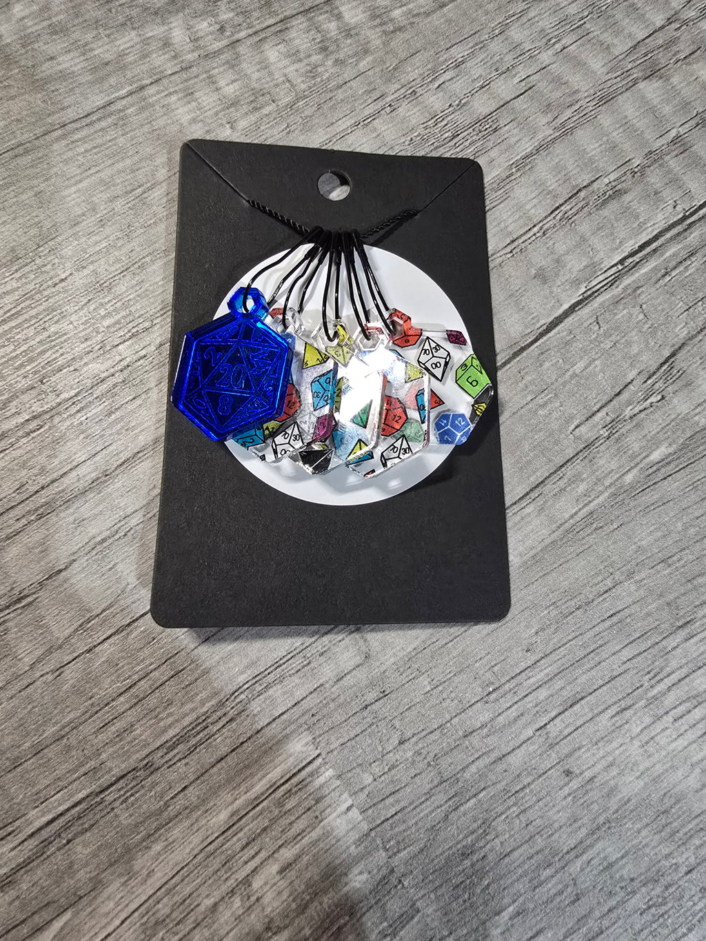 Stitch Marker Sets - Wood and Acrylic for knit or crochet