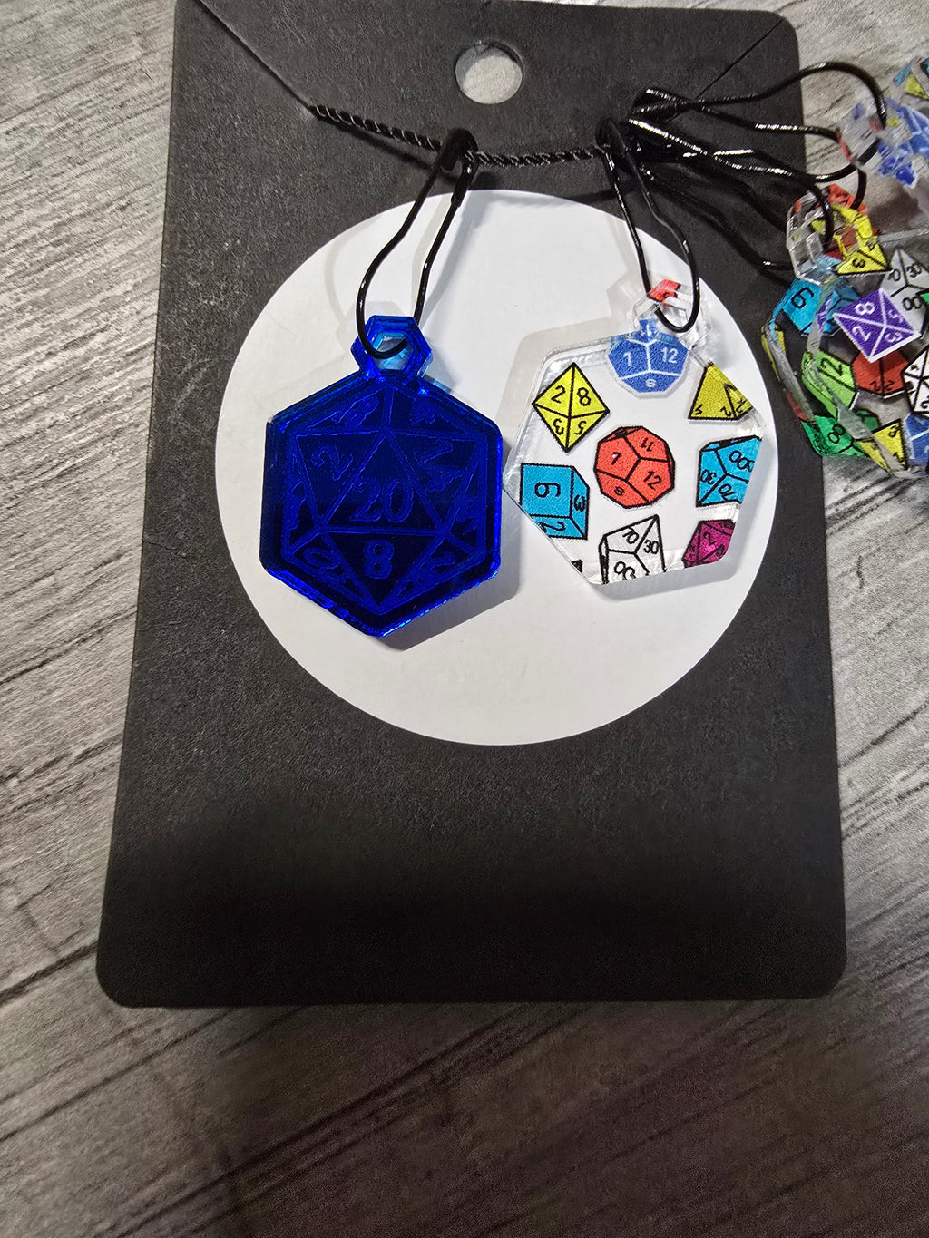 Stitch Marker Sets - Wood and Acrylic for knit or crochet