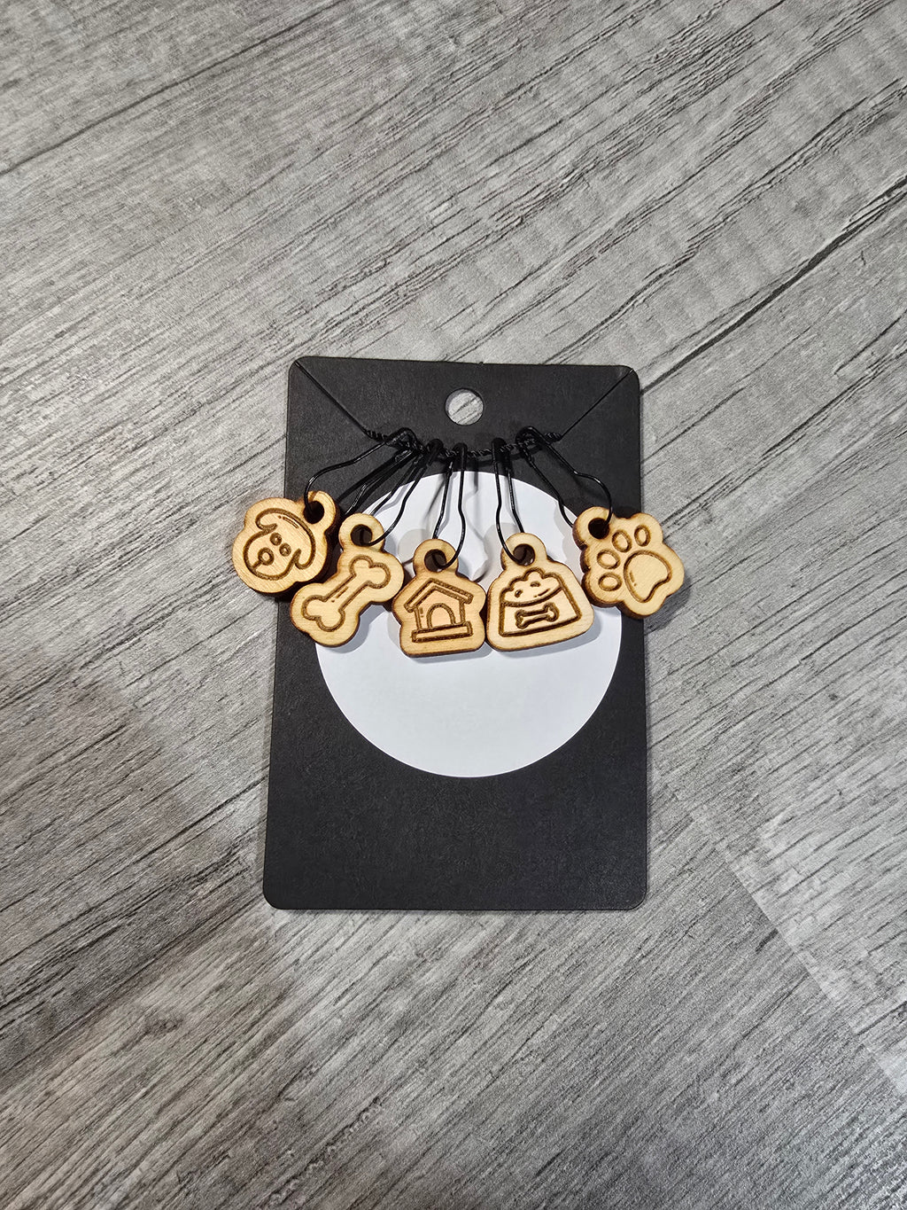 Stitch Marker Sets - Wood and Acrylic for knit or crochet