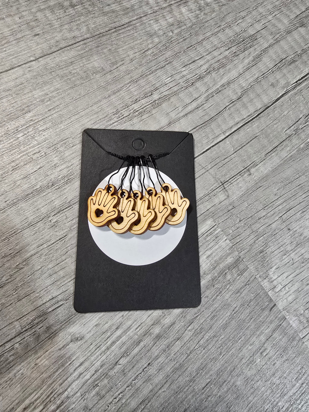 Stitch Marker Sets - Wood and Acrylic for knit or crochet