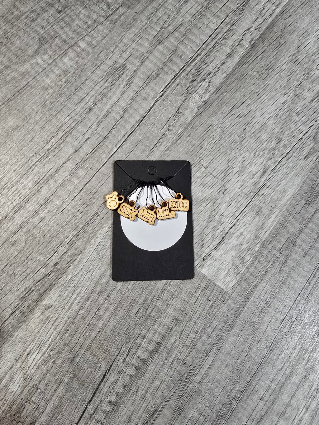 Stitch Marker Sets - Wood and Acrylic for knit or crochet