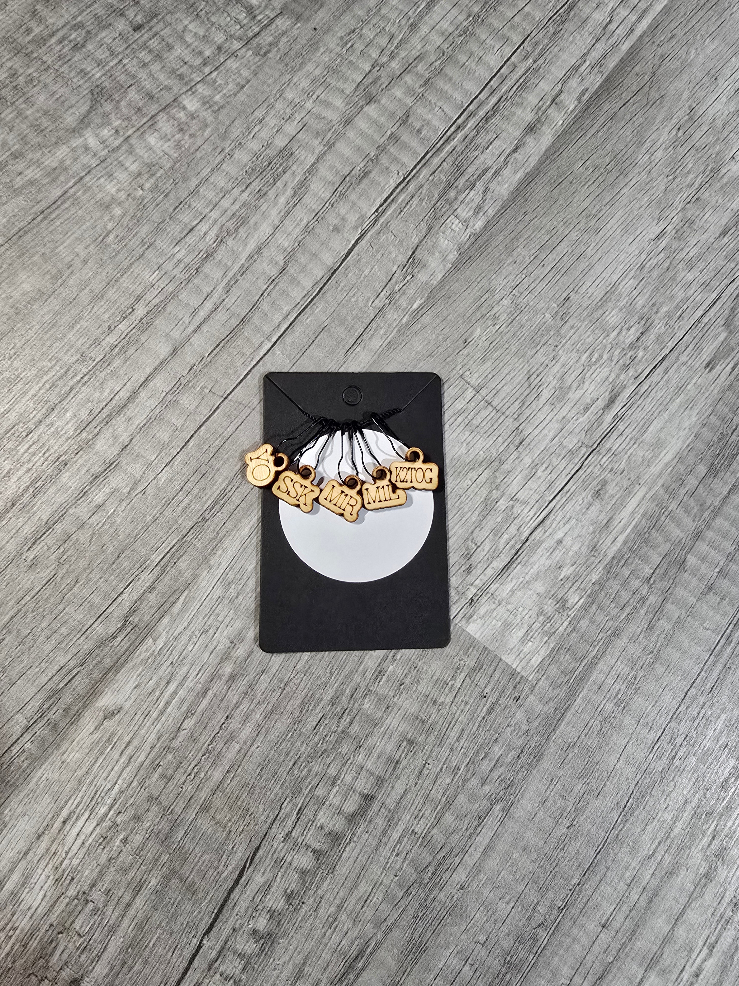 Stitch Marker Sets - Wood and Acrylic for knit or crochet