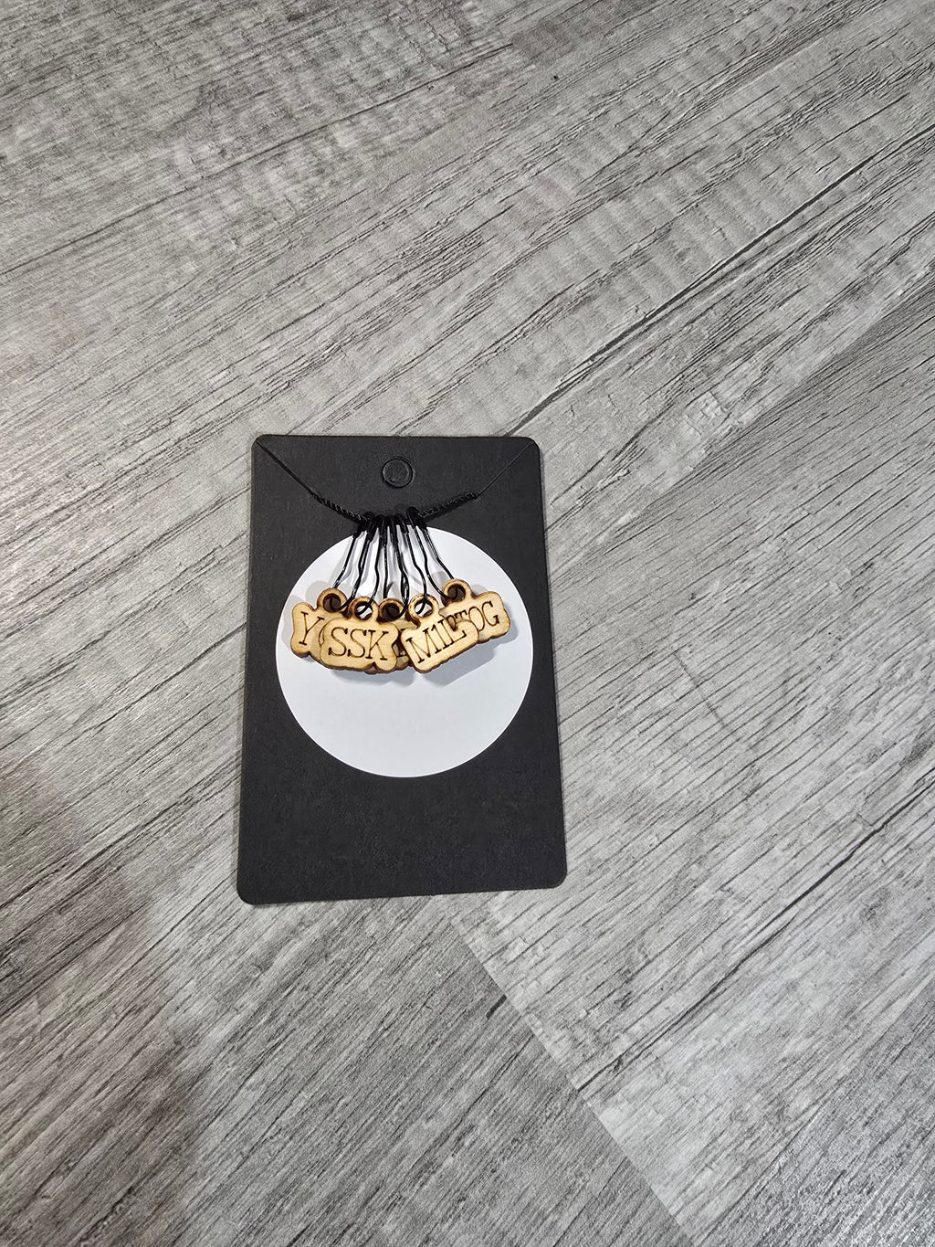 Stitch Marker Sets - Wood and Acrylic for knit or crochet