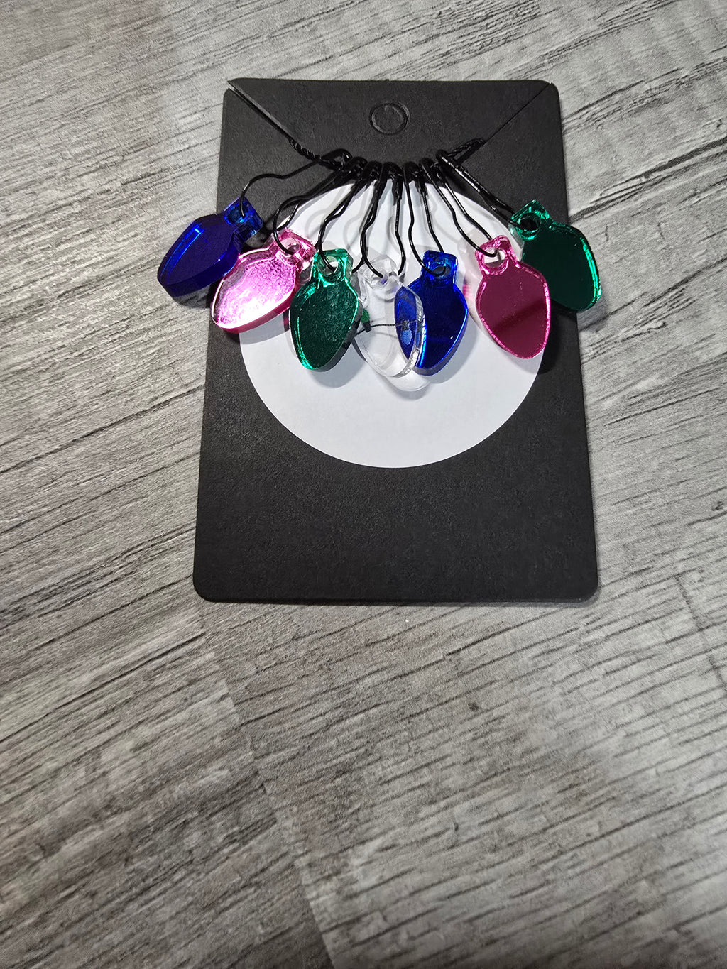 Stitch Marker Sets - Wood and Acrylic for knit or crochet