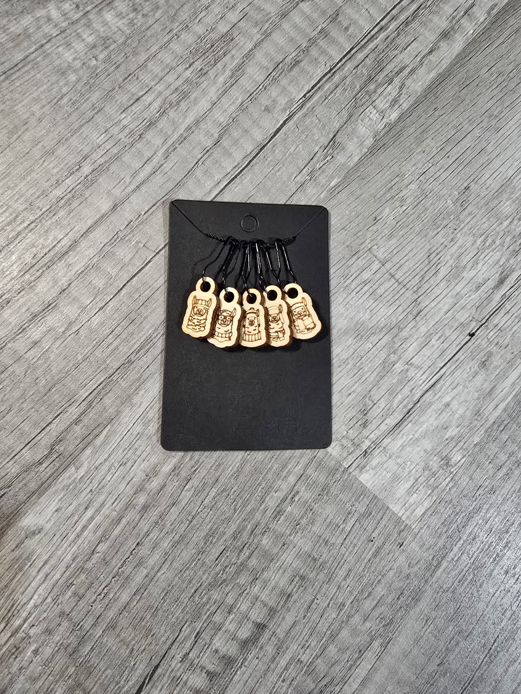 Stitch Marker Sets - Wood and Acrylic for knit or crochet