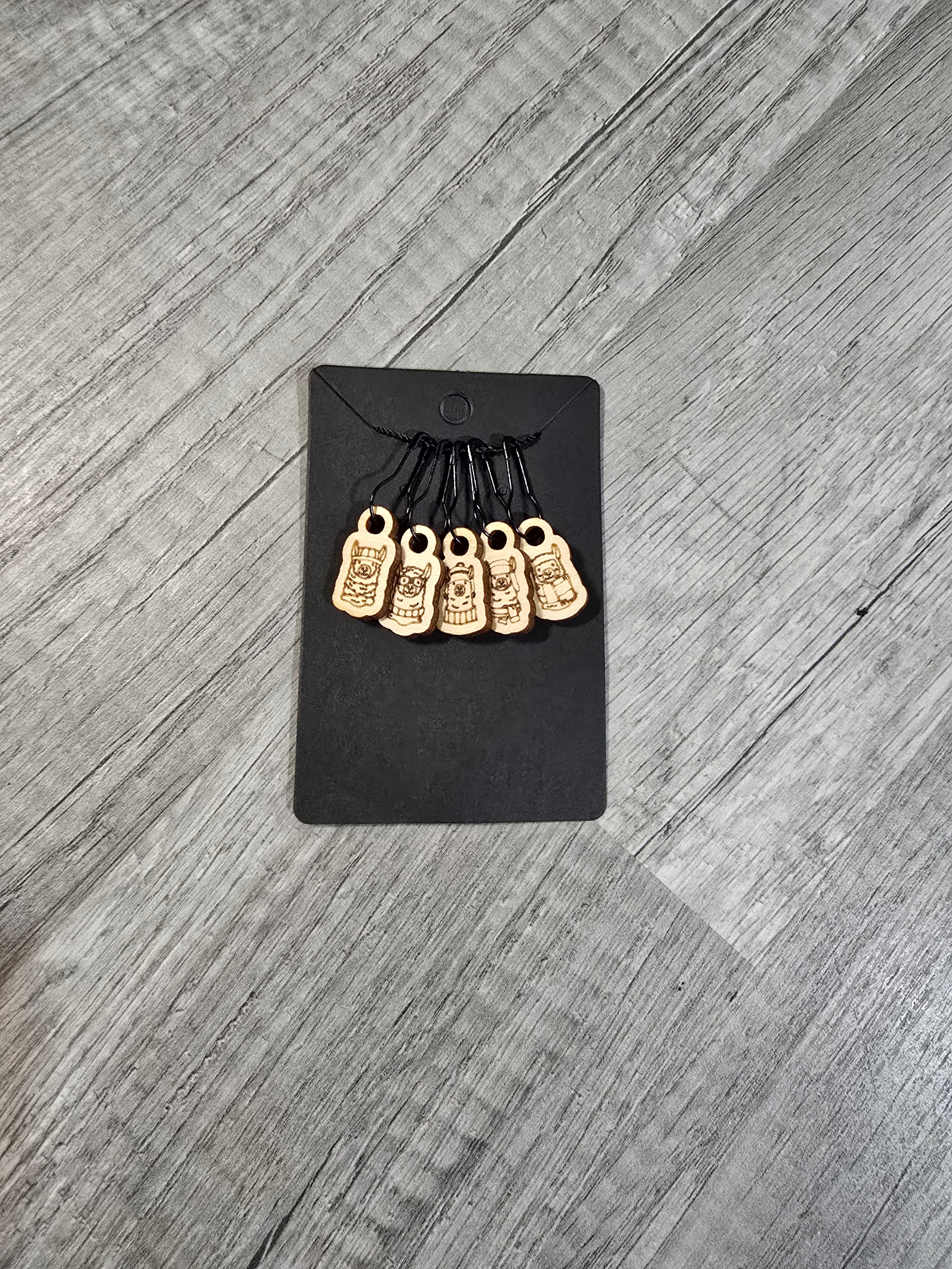 Stitch Marker Sets - Wood and Acrylic for knit or crochet