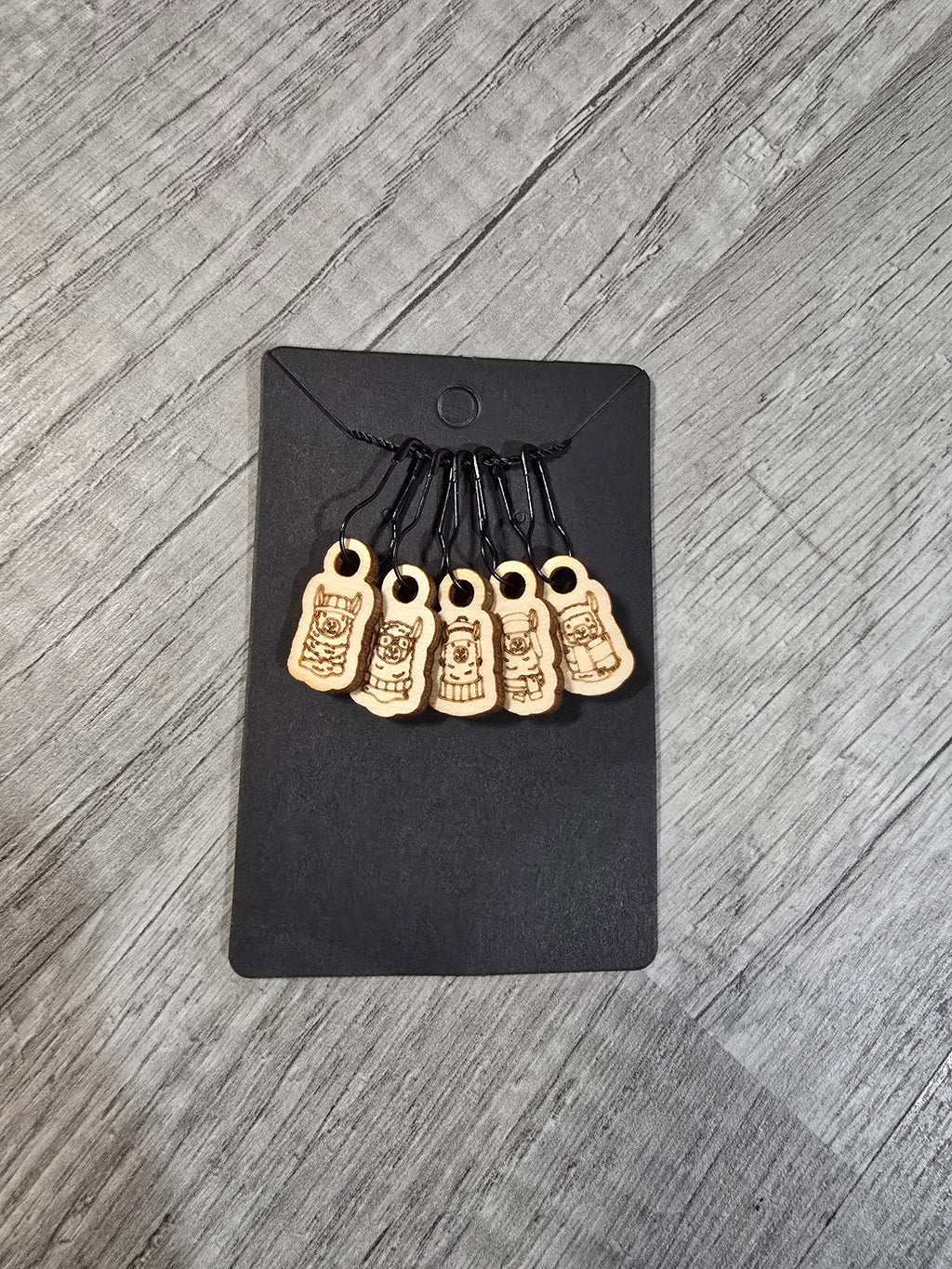 Stitch Marker Sets - Wood and Acrylic for knit or crochet