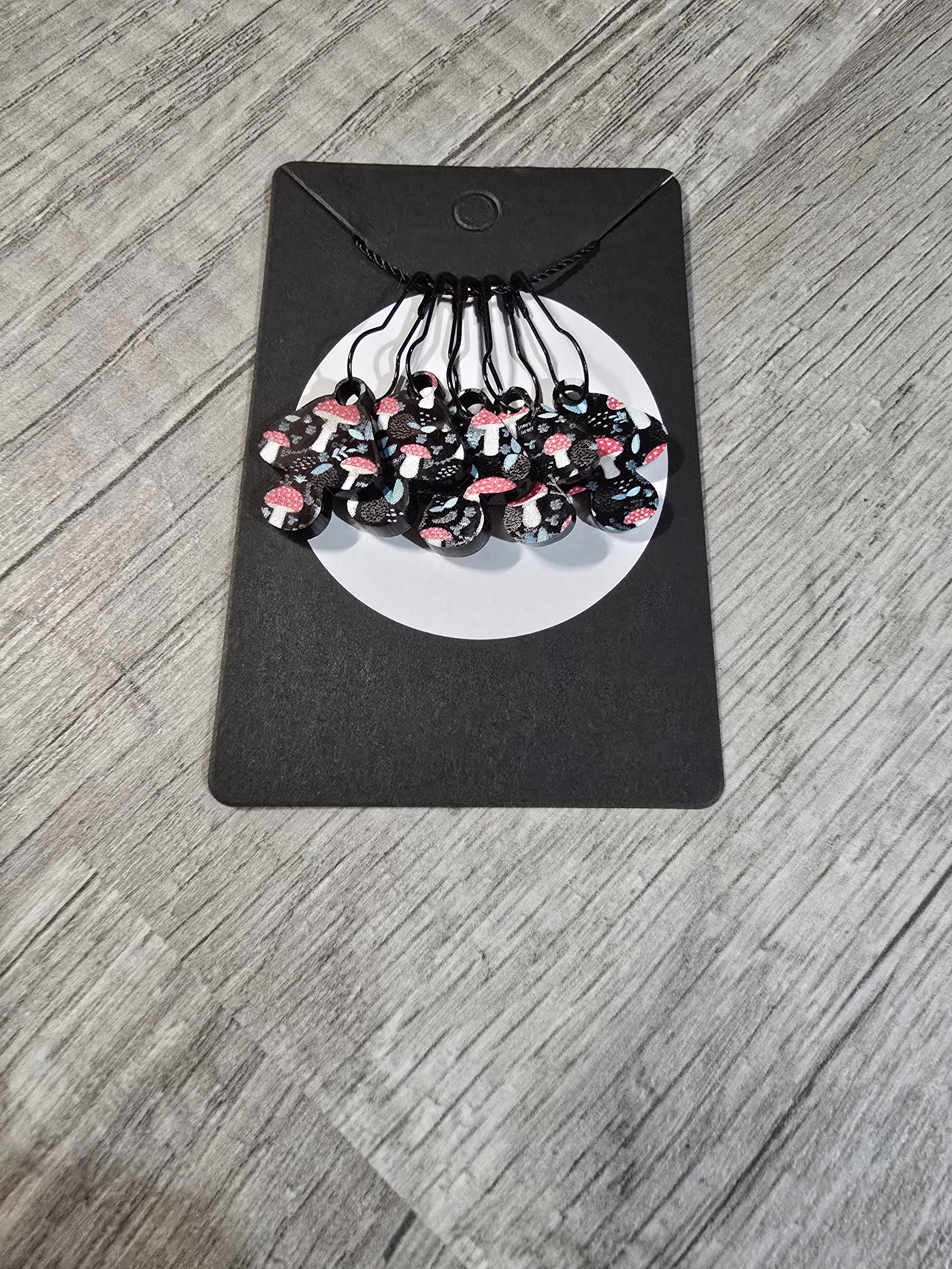 Stitch Marker Sets - Wood and Acrylic for knit or crochet