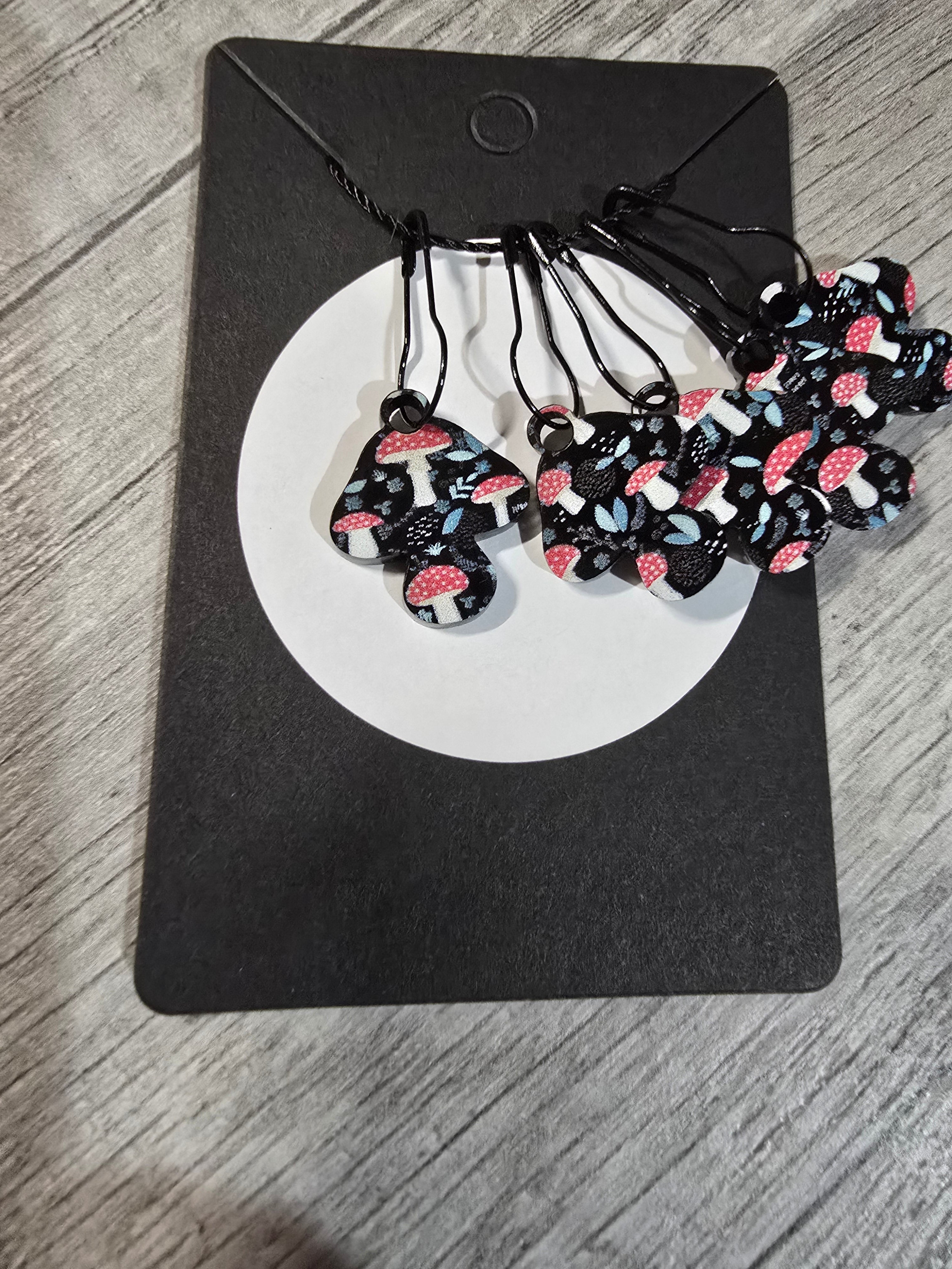 Stitch Marker Sets - Wood and Acrylic for knit or crochet