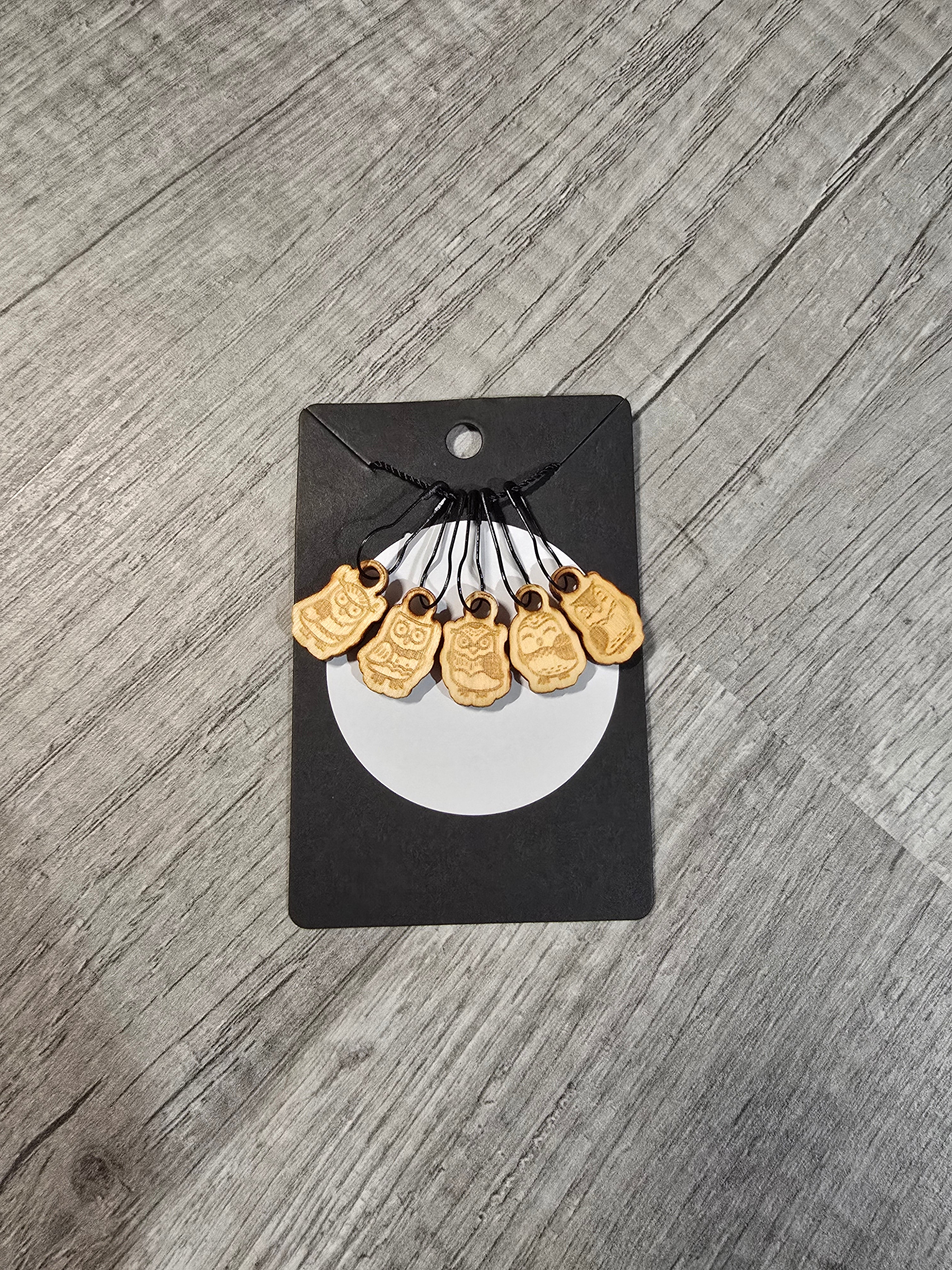 Stitch Marker Sets - Wood and Acrylic for knit or crochet