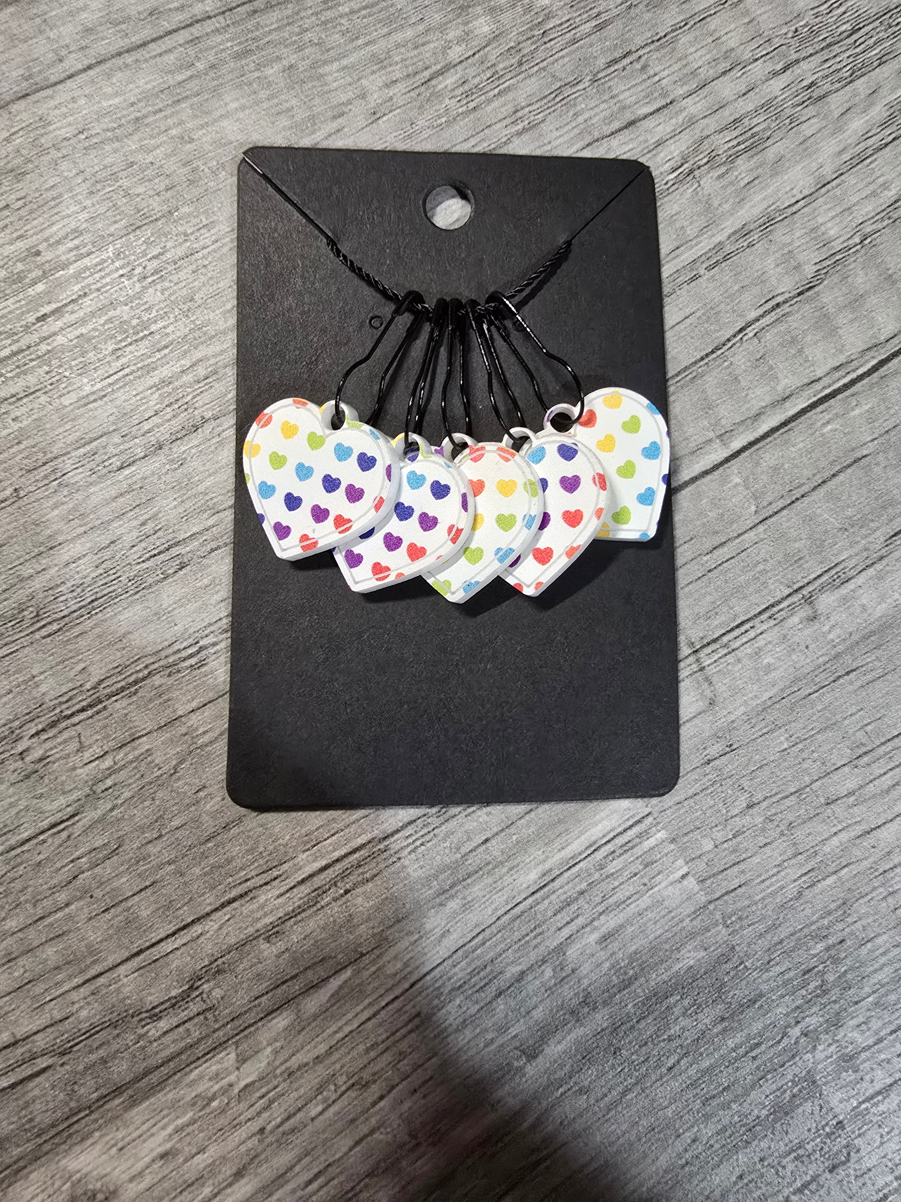 Stitch Marker Sets - Wood and Acrylic for knit or crochet