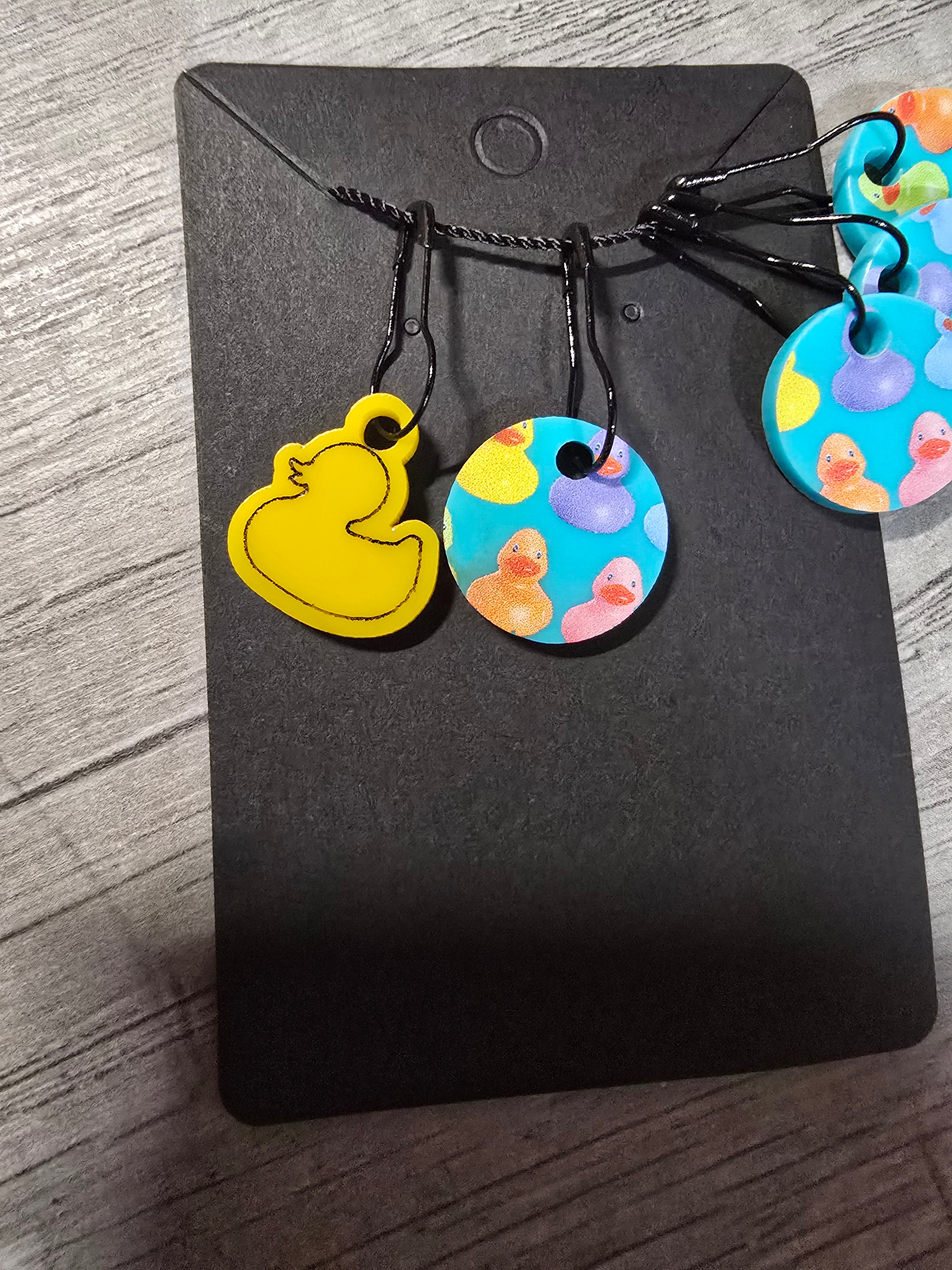 Stitch Marker Sets - Wood and Acrylic for knit or crochet