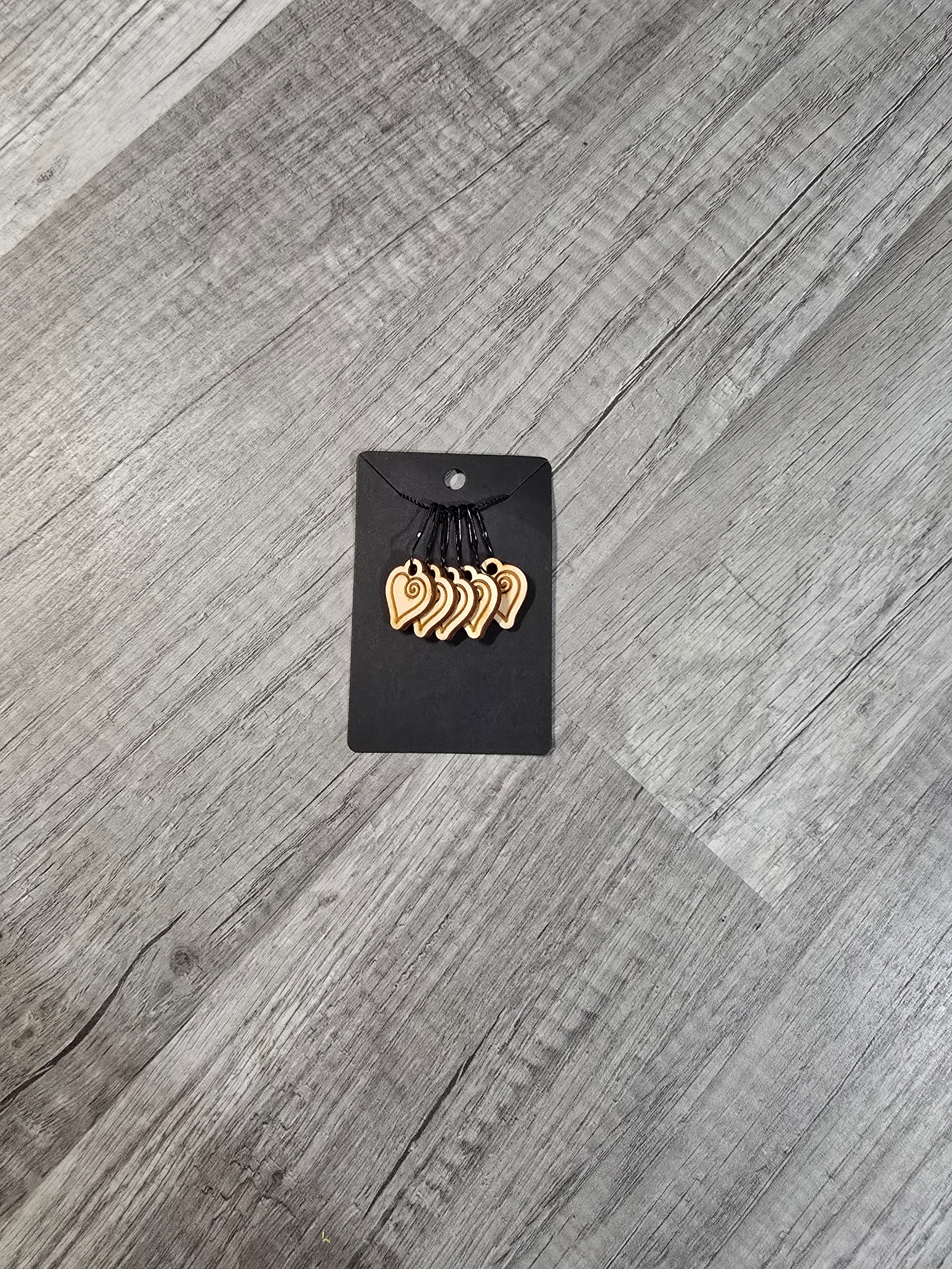 Stitch Marker Sets - Wood and Acrylic for knit or crochet