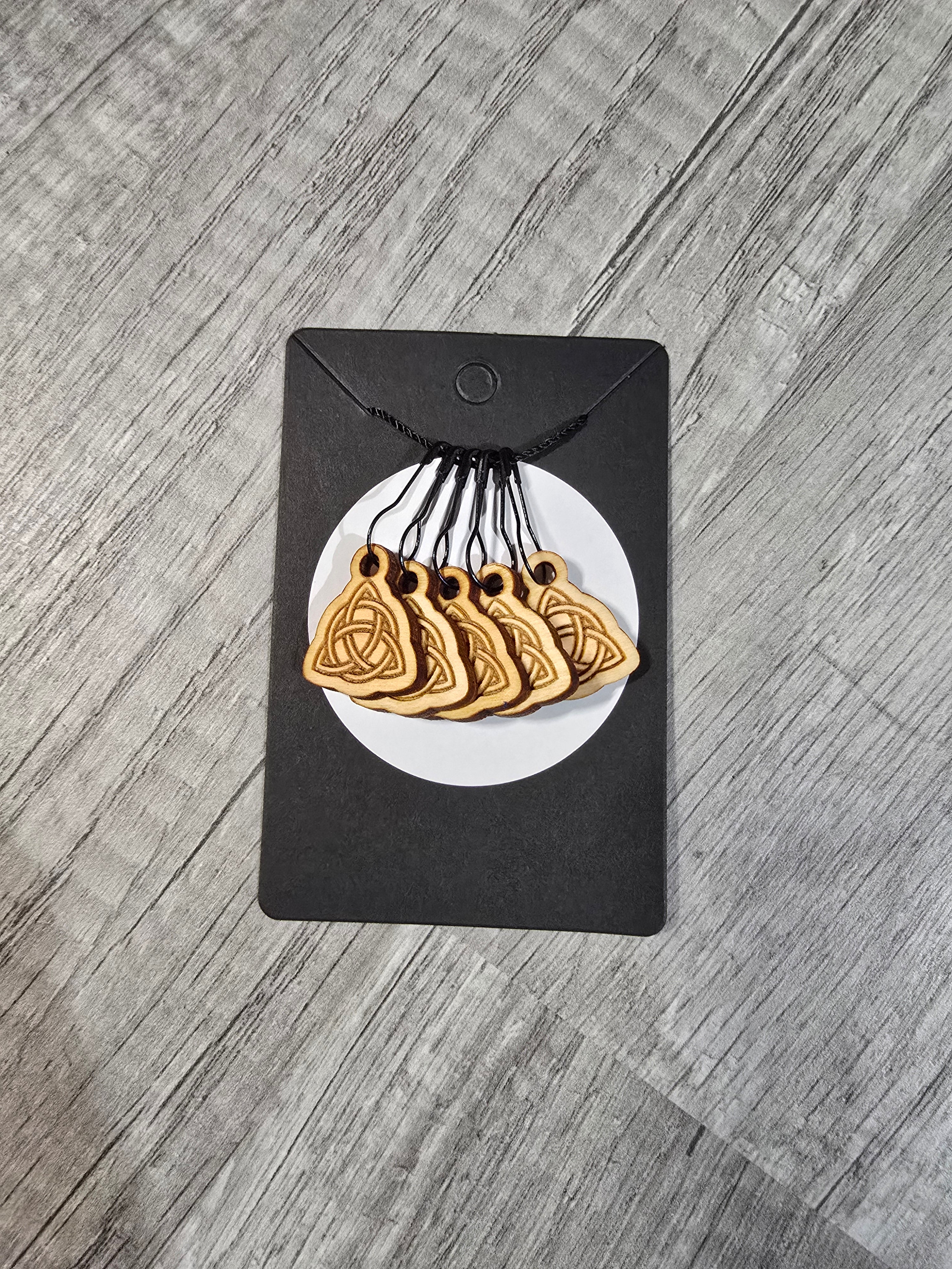 Stitch Marker Sets - Wood and Acrylic for knit or crochet