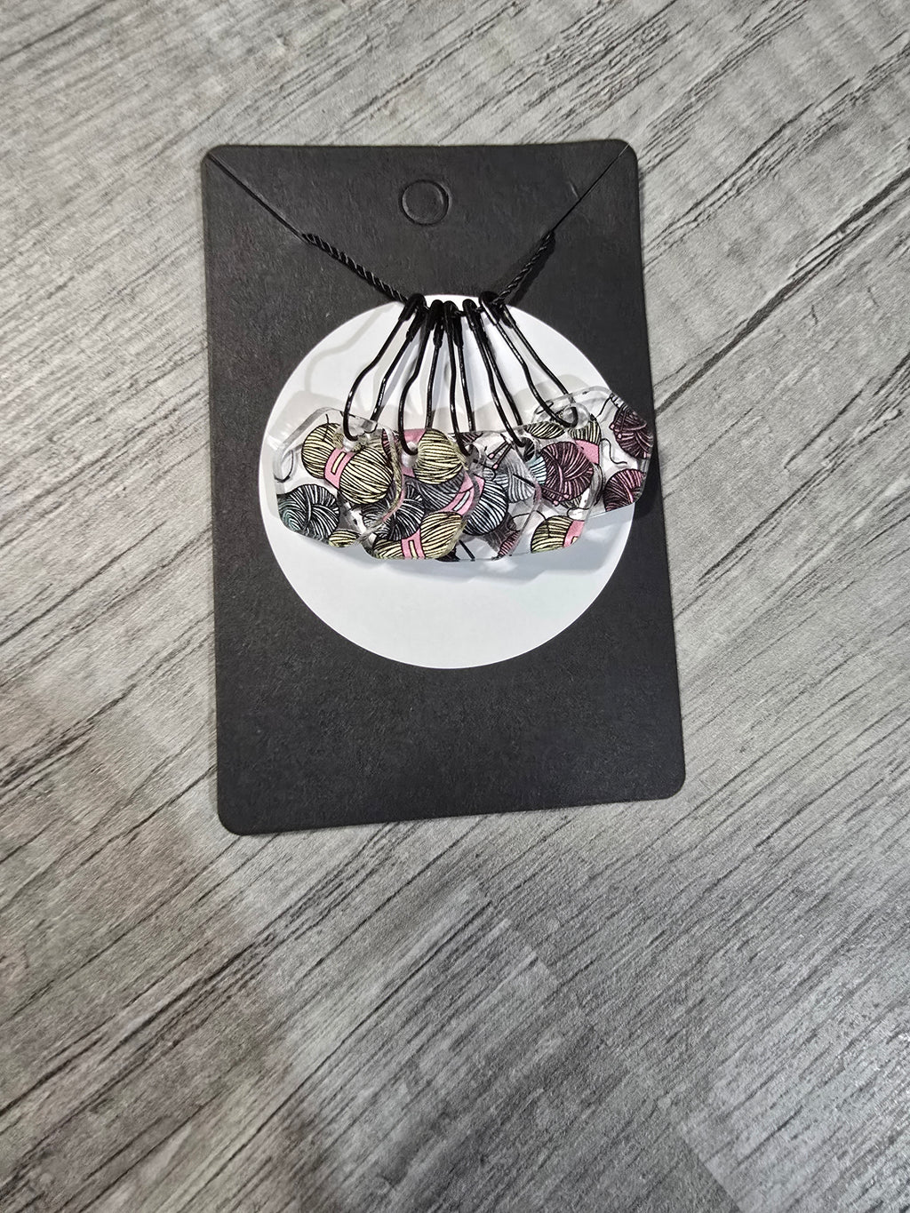 Stitch Marker Sets - Wood and Acrylic for knit or crochet