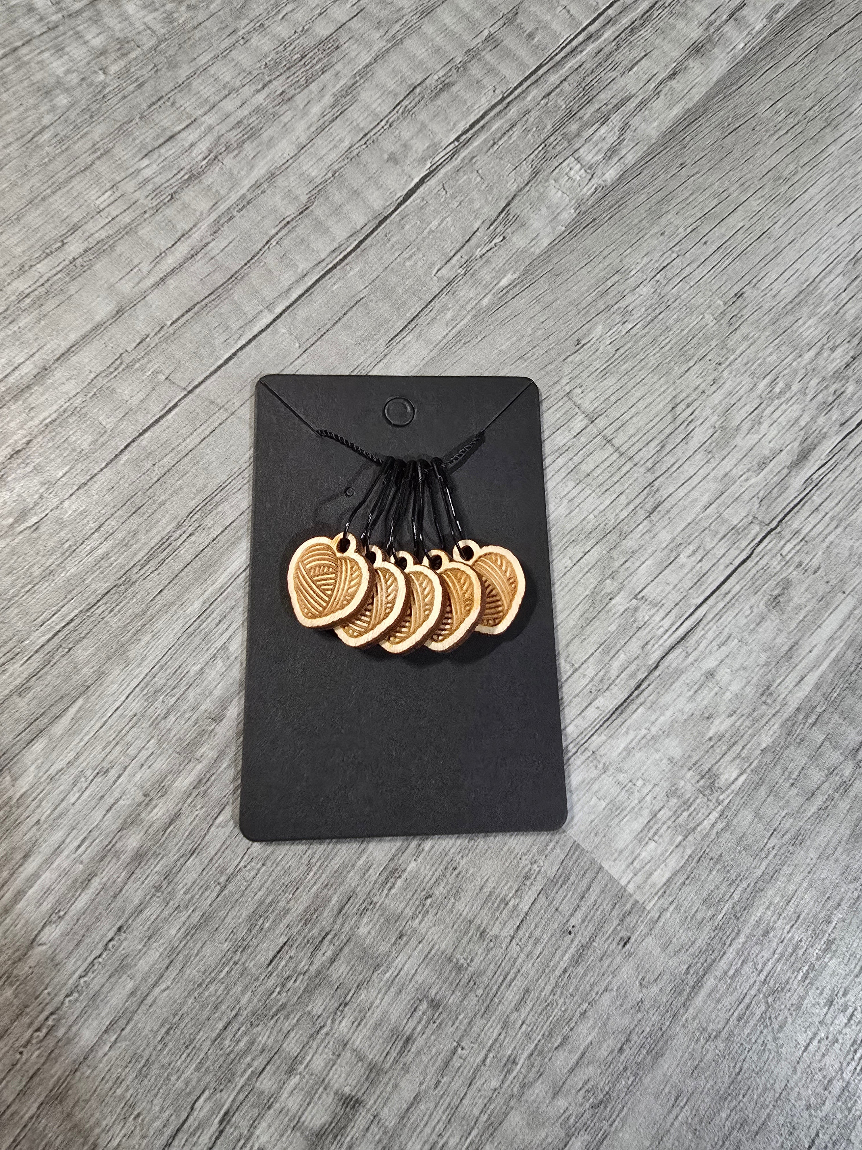 Stitch Marker Sets - Wood and Acrylic for knit or crochet