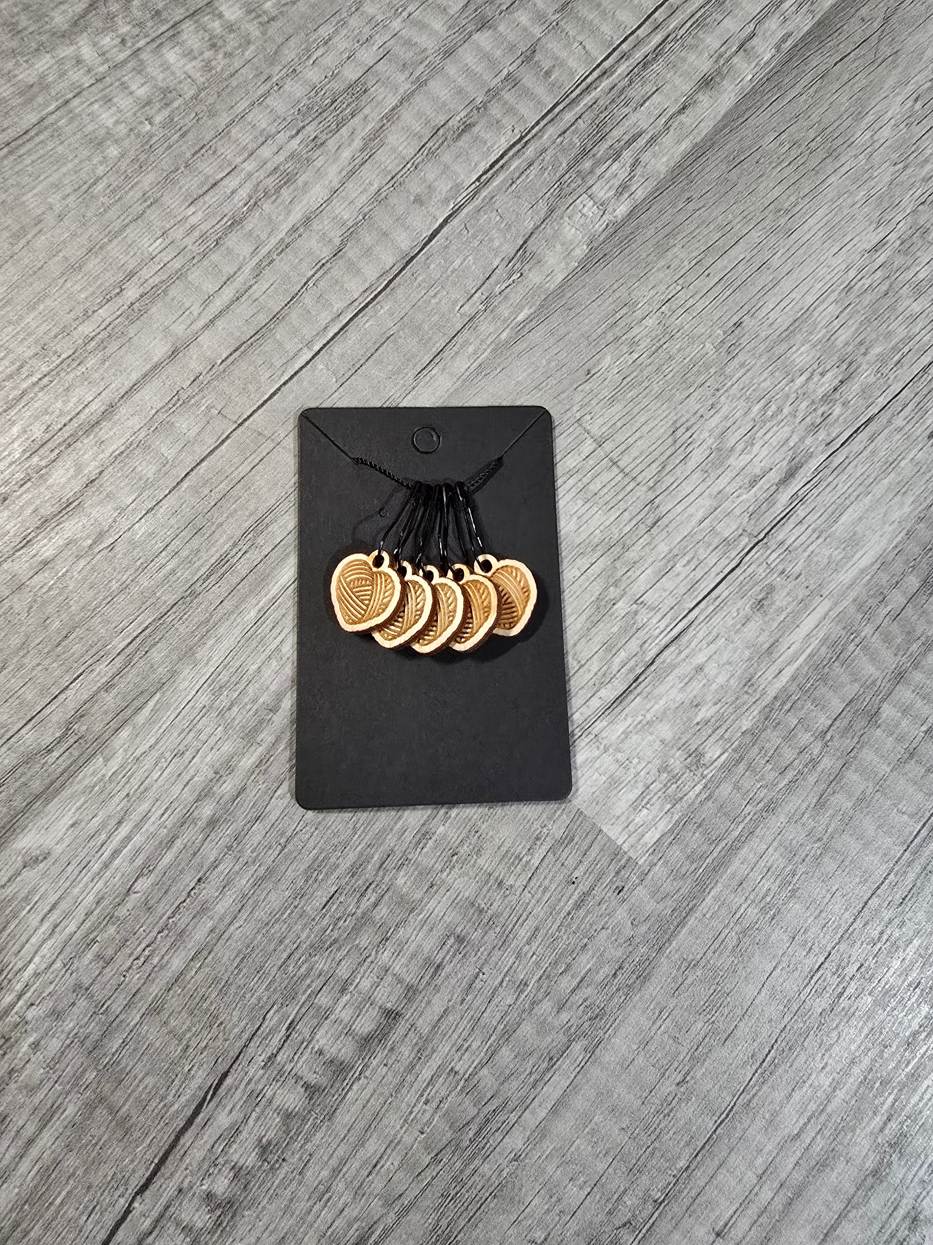 Stitch Marker Sets - Wood and Acrylic for knit or crochet