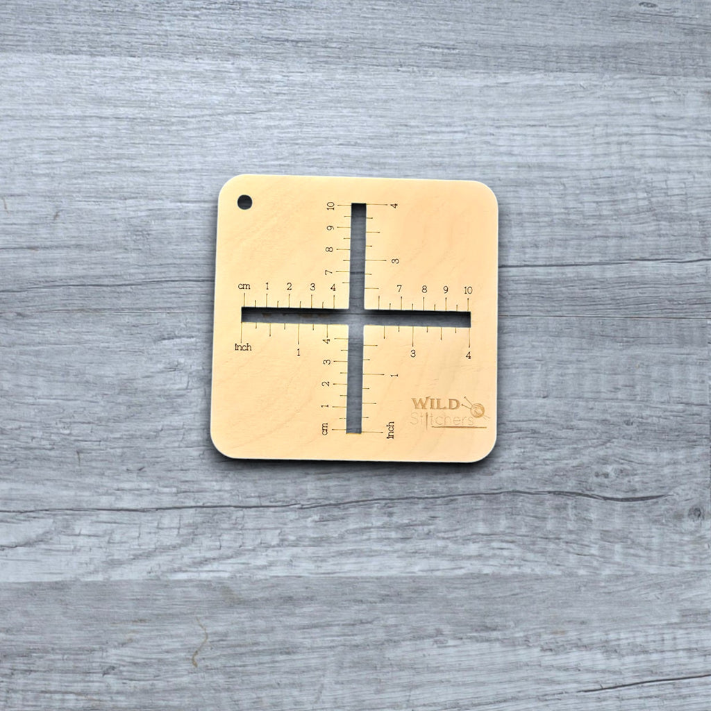 Swatch Gauge Tool for Knitting & Crochet – Stitch Gauge Ruler for Measuring Stitches and Rows