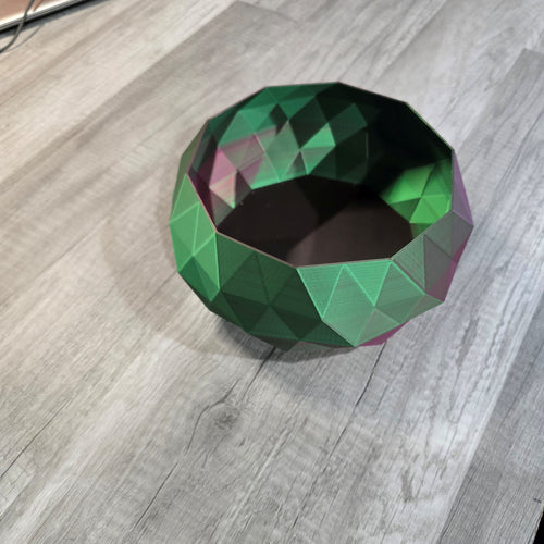3D Printed Low Poly Yarn Bowl | Modern Yarn Holder for Knitting & Crochet | Wild Stitchers